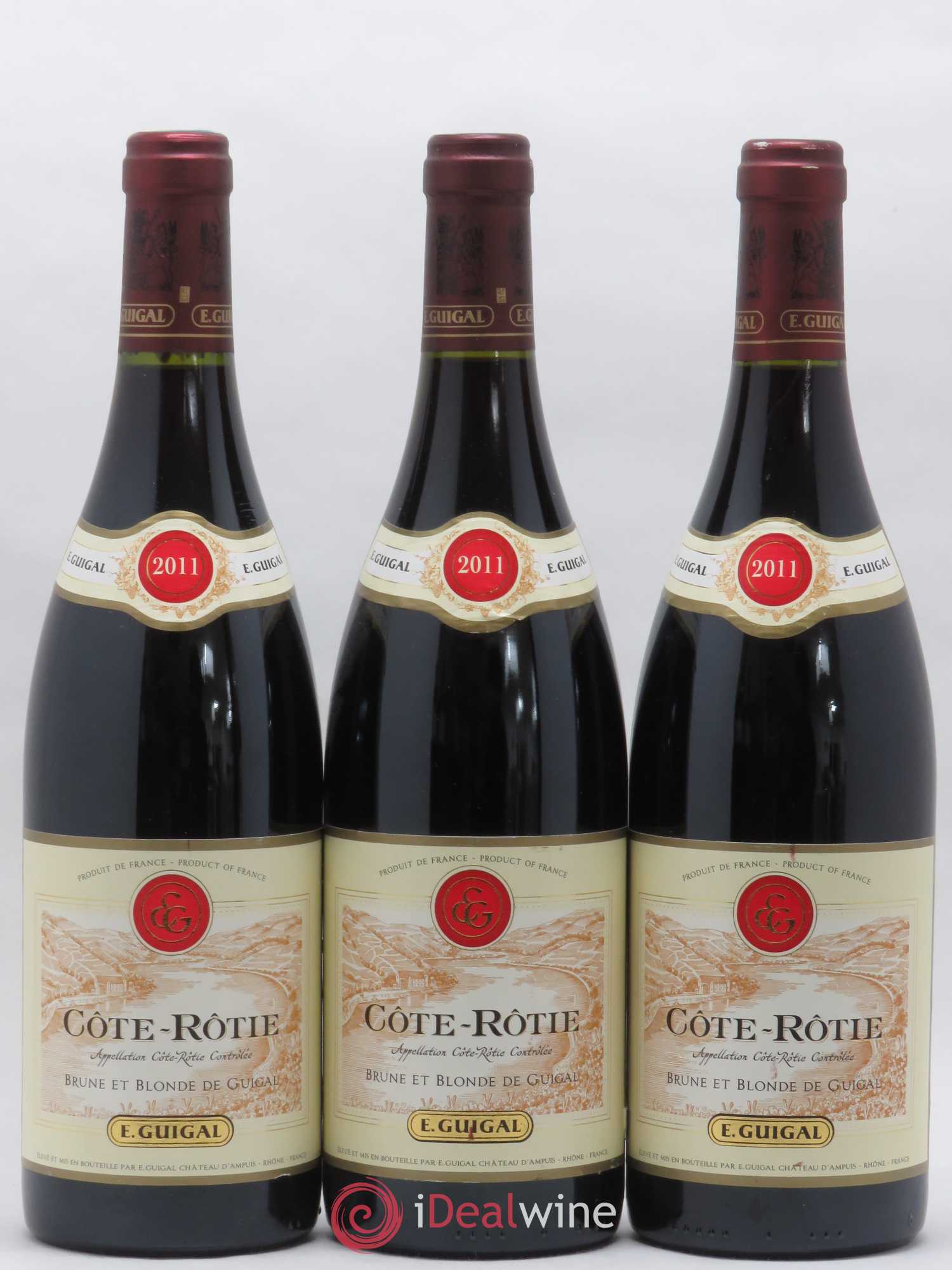 Côte-Rôtie Côtes Brune et Blonde Guigal 2011 - Lot de 3 bouteilles - 0