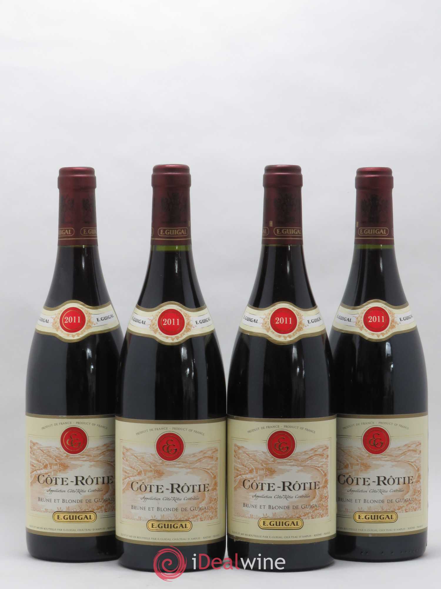 Côte-Rôtie Côtes Brune et Blonde Guigal 2011 - Lot de 4 bouteilles - 0