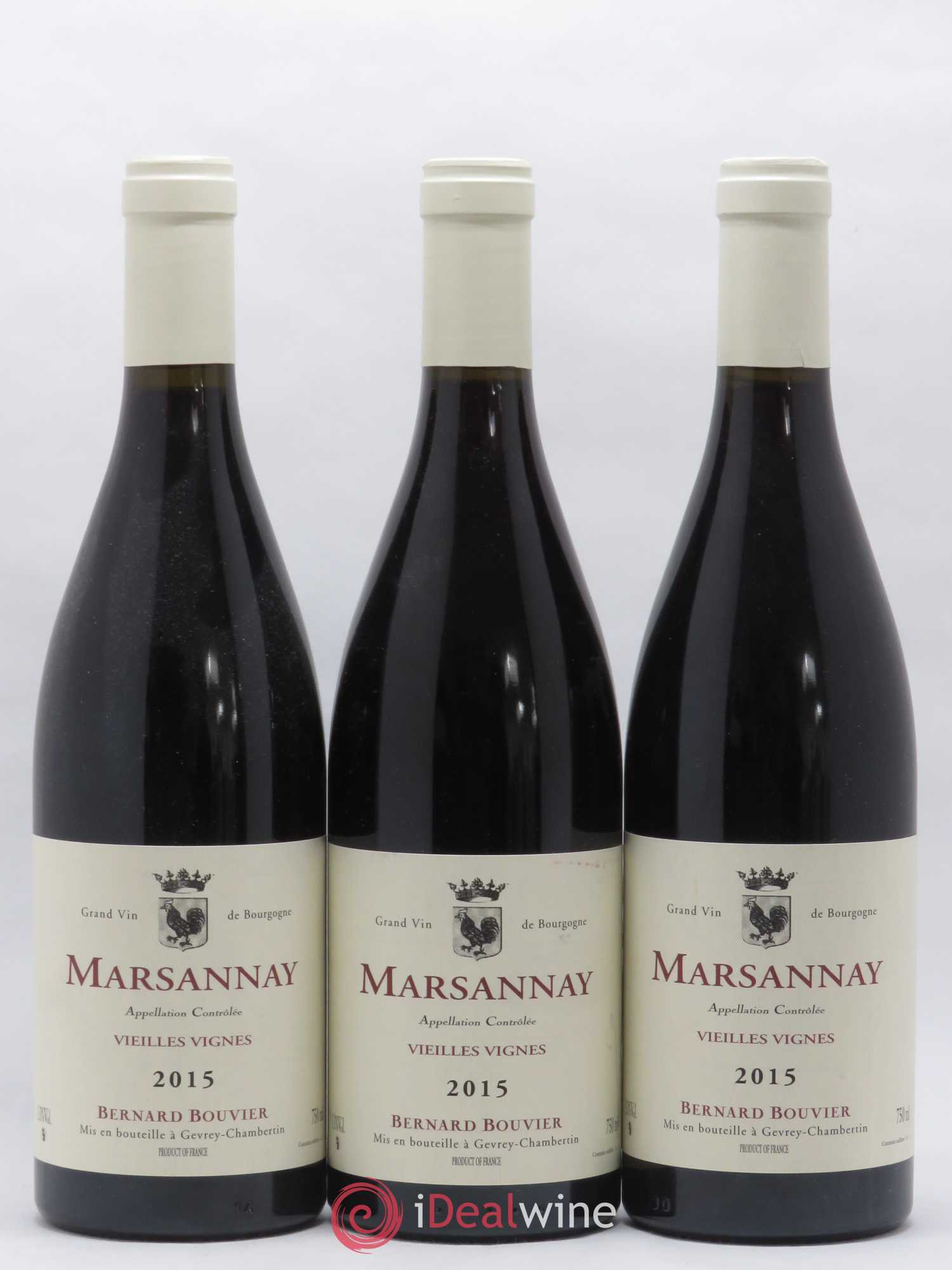 Marsannay Vieilles vignes Bernard Bouvier 2015 - Lot de 6 bouteilles - 1