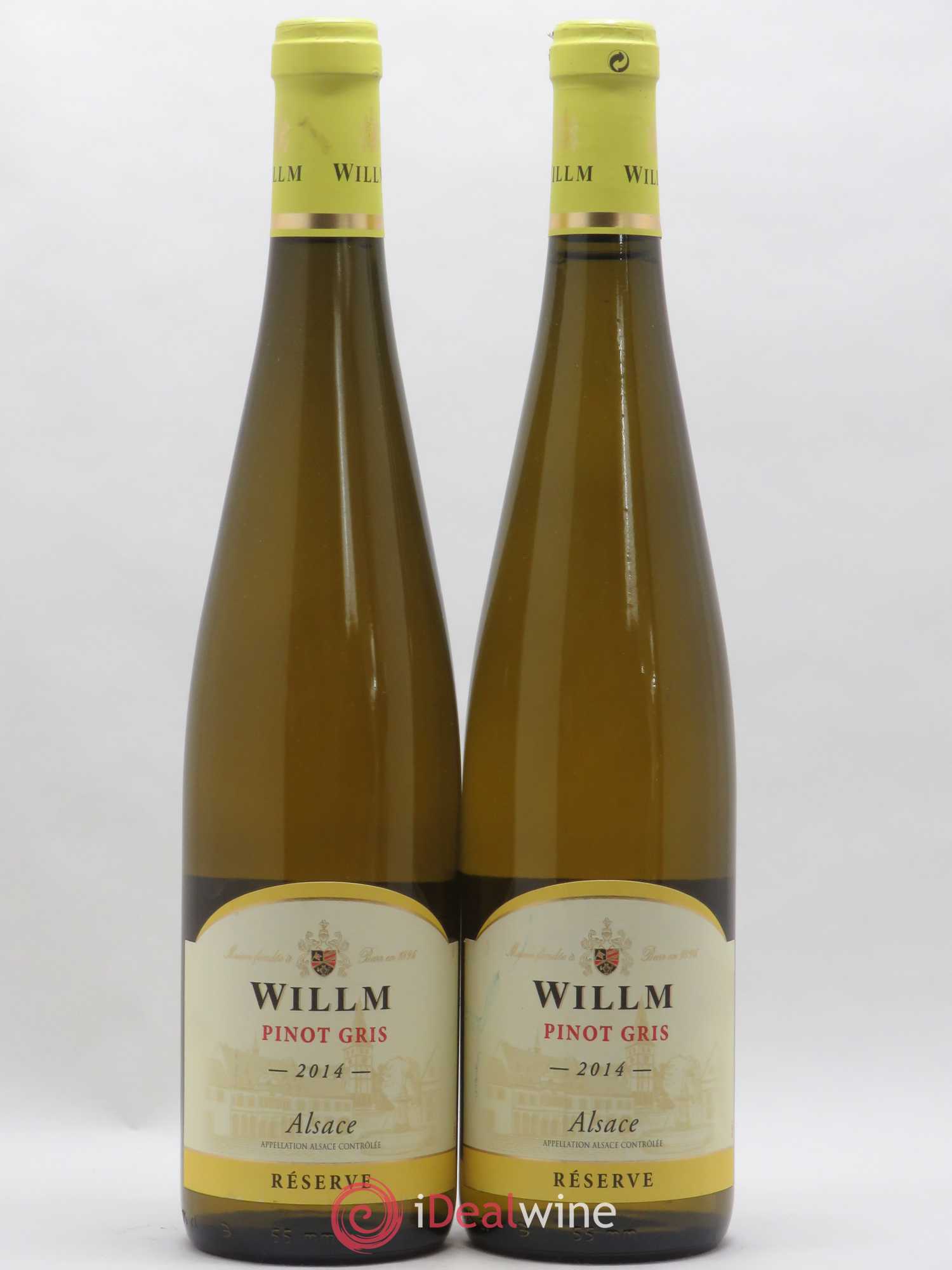 Pinot Gris Domaine Willm reserve (sans prix de réserve) 2014 - Posten von 2 Flaschen - 0