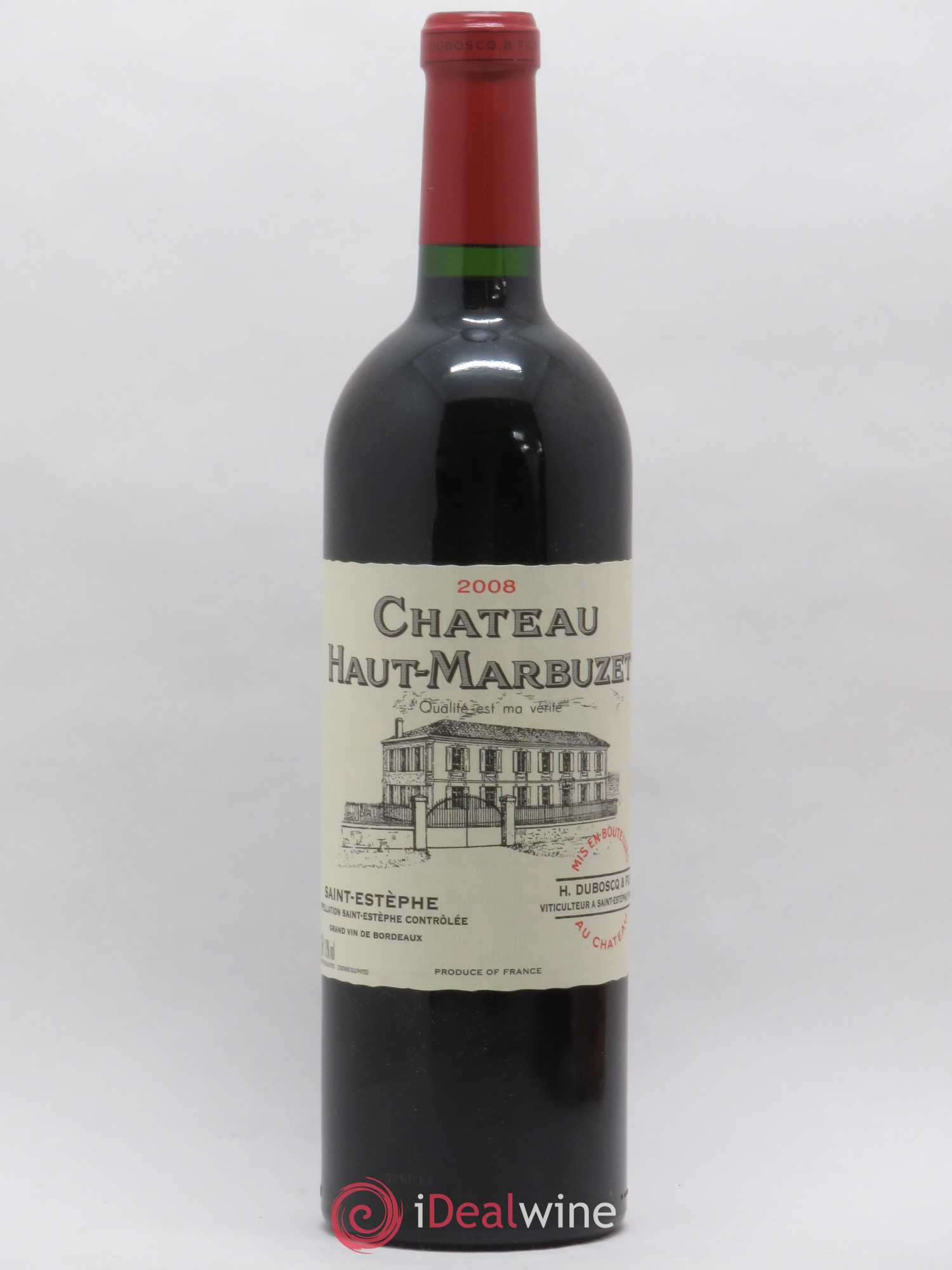 Château Haut Marbuzet 2008 - Lot de 1 bouteille - 0