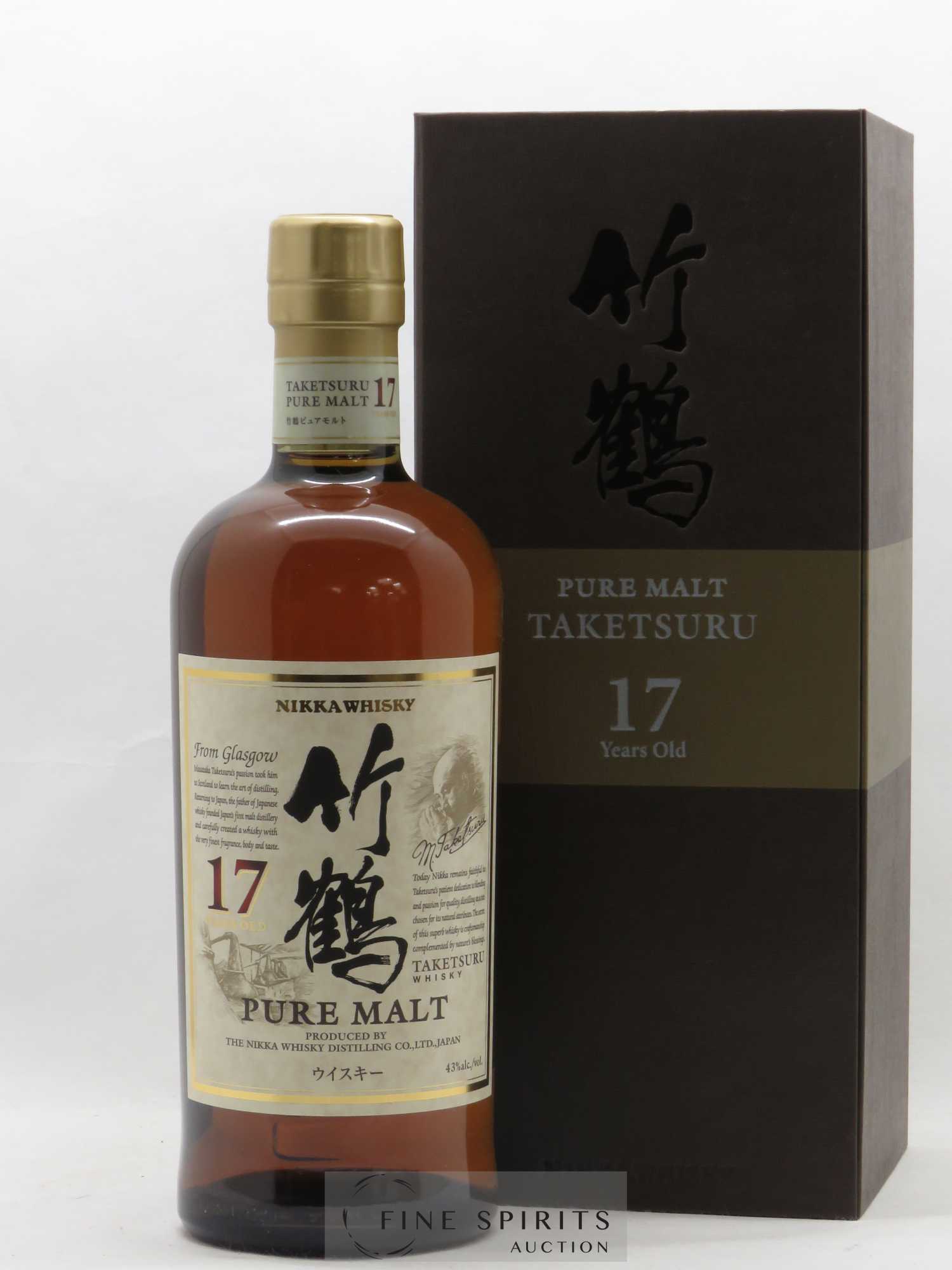 Taketsuru 17 years Of. Pure Malt Nikka Whisky - Lot de 1 bouteille - 0