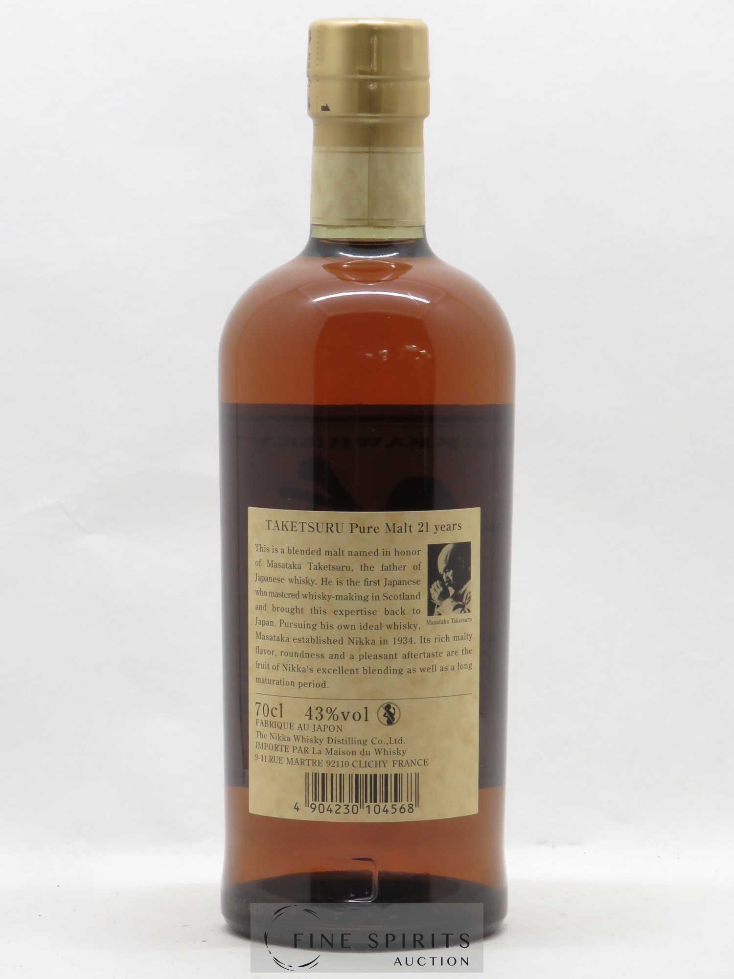 Taketsuru 21 years Of. Pure Malt Nikka Whisky - Lot de 1 bouteille - 2