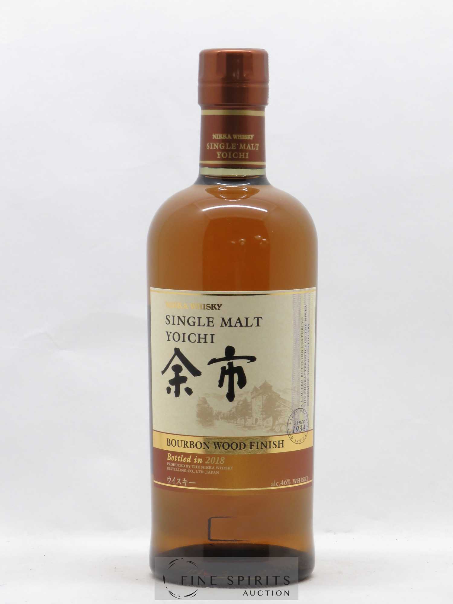 Yoichi Of. Bourbon Wood Finish 2018 Release Nikka Whisky - Lot de 1 bouteille - 1