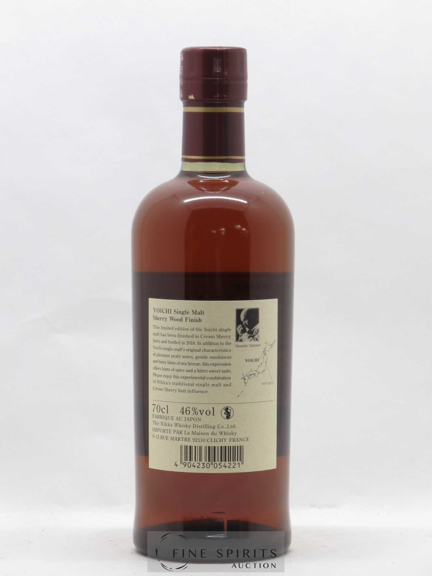 Yoichi Of. Sherry Wood Finish 2018 Release Nikka Whisky - Lot de 1 bouteille - 2