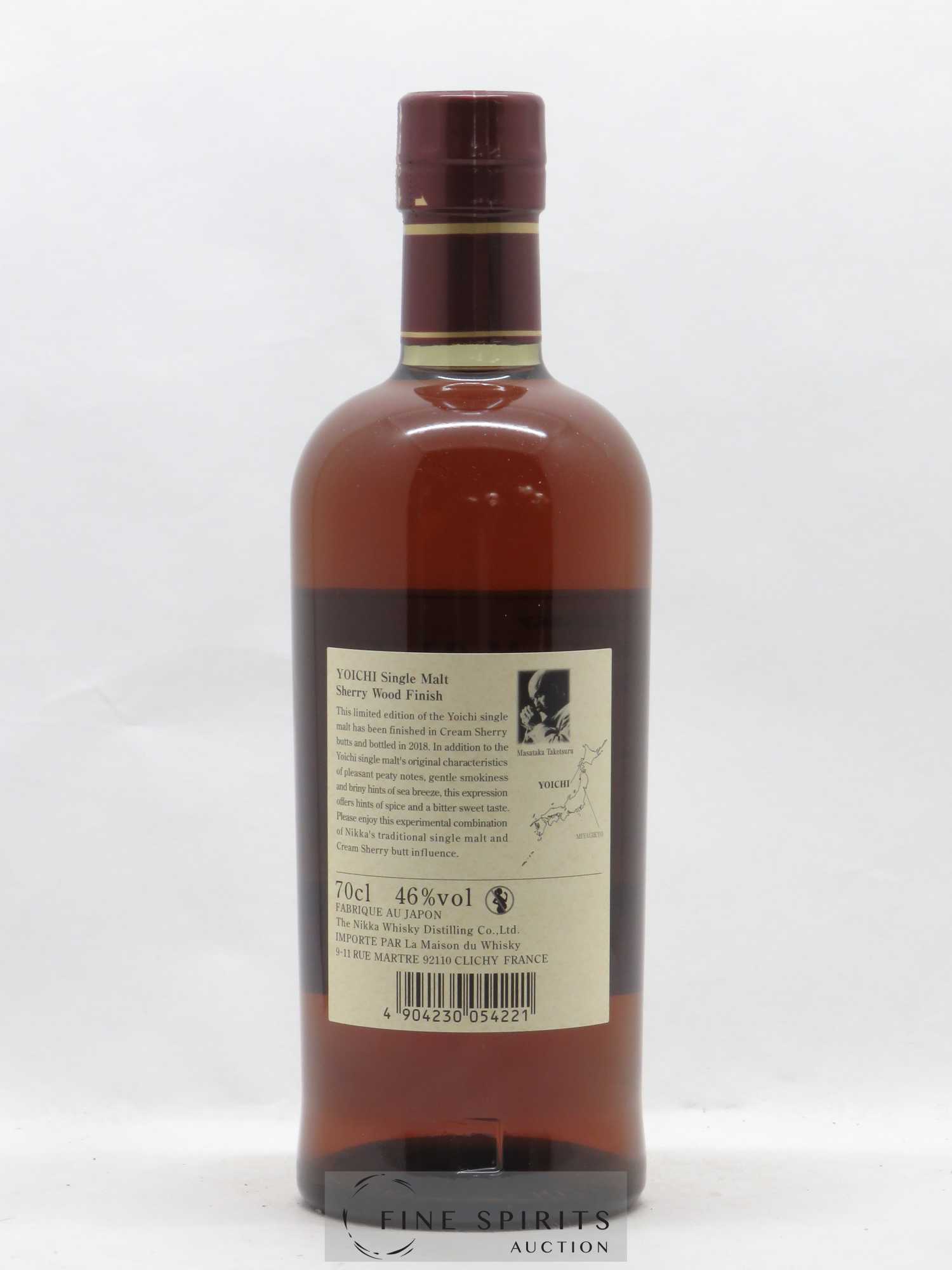 Yoichi Of. Sherry Wood Finish 2018 Release Nikka Whisky - Lot de 1 bouteille - 2