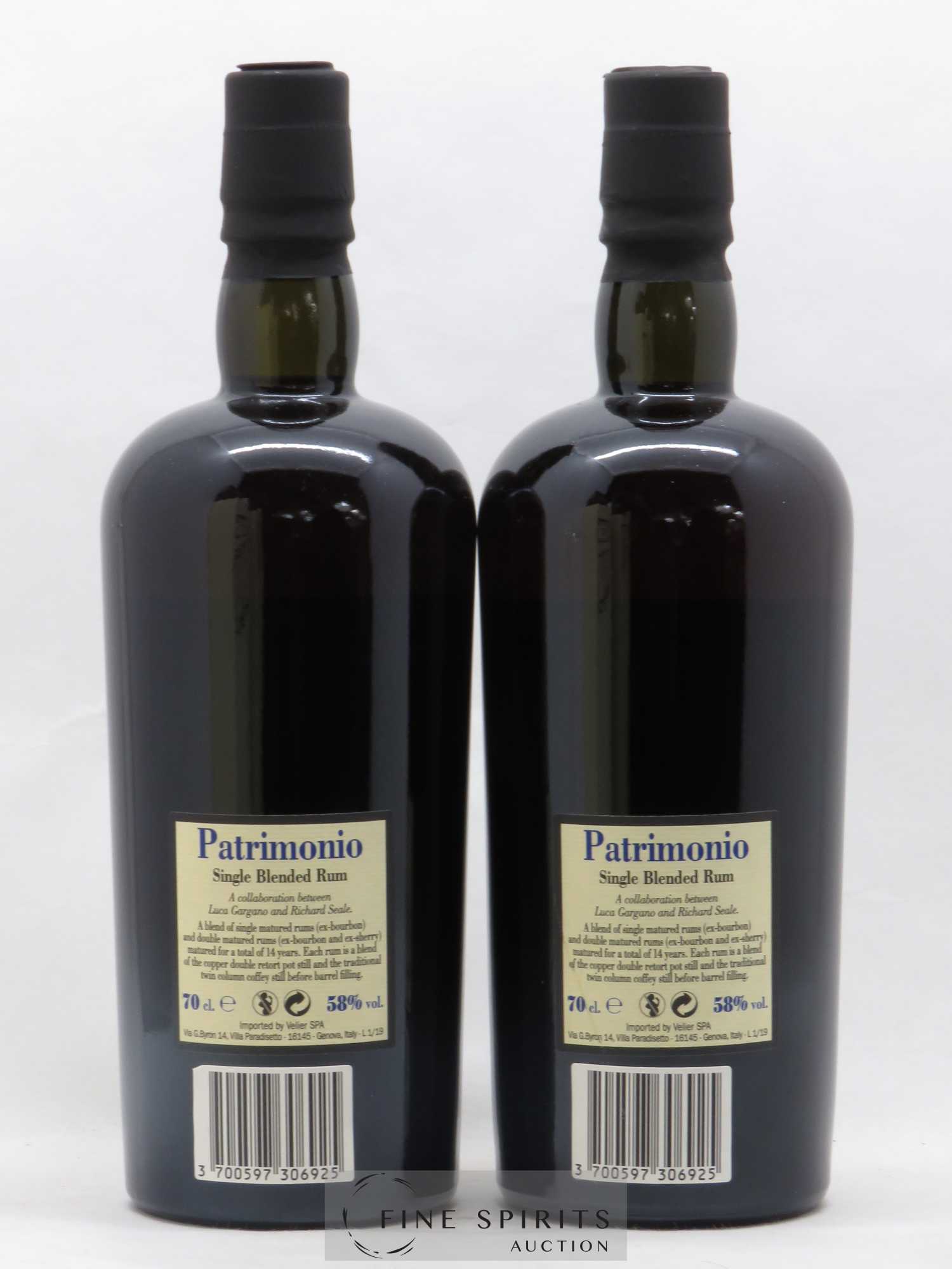 Foursquare 14 years 2004 Of. Patrimonio Double Maturation - One of 6000 - bottled 2019 Velier - Lot de 2 bouteilles - 2
