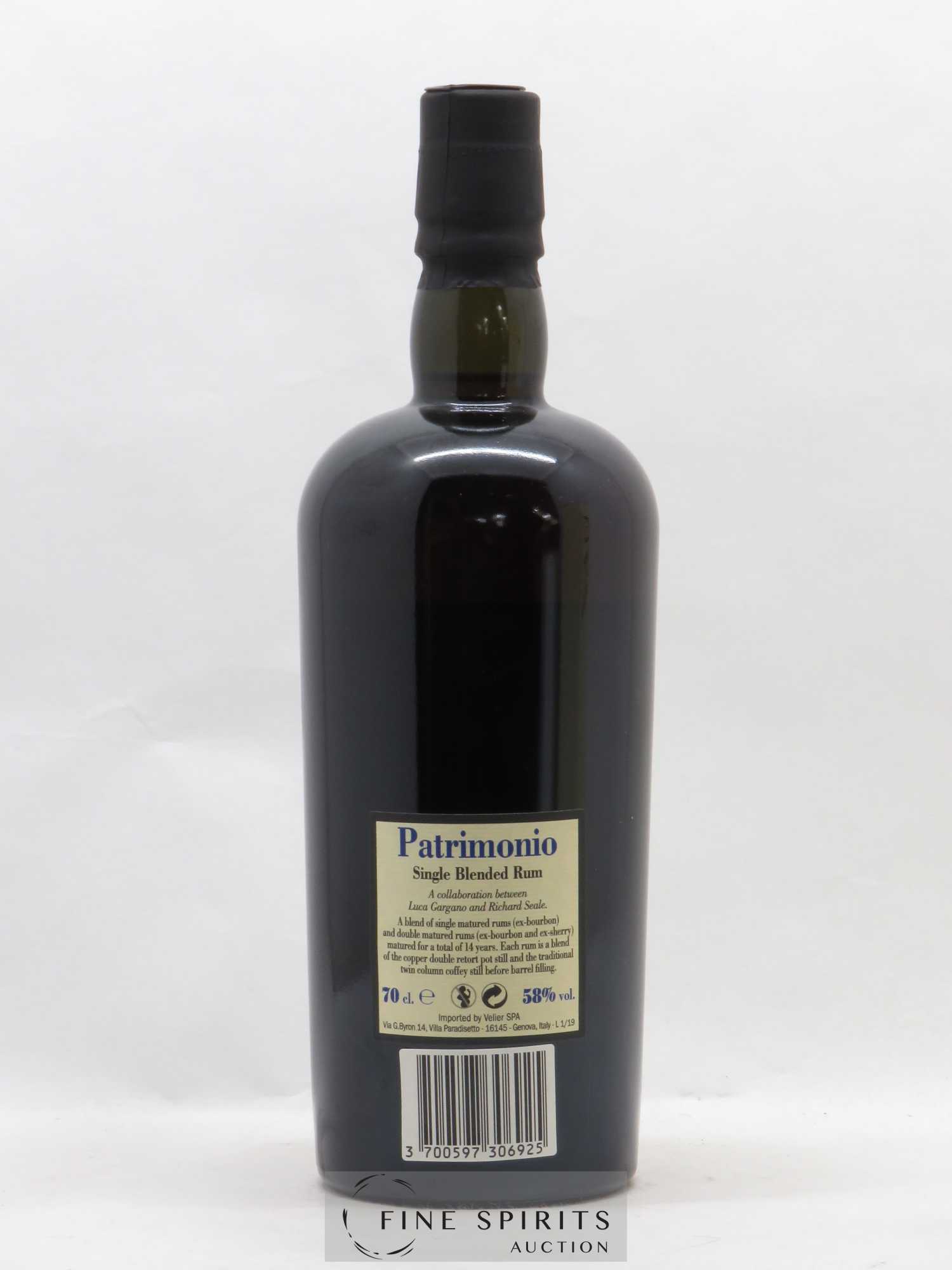 Foursquare 14 years 2004 Of. Patrimonio Double Maturation - One of 6000 - bottled 2019 Velier - Lot de 1 bouteille - 2
