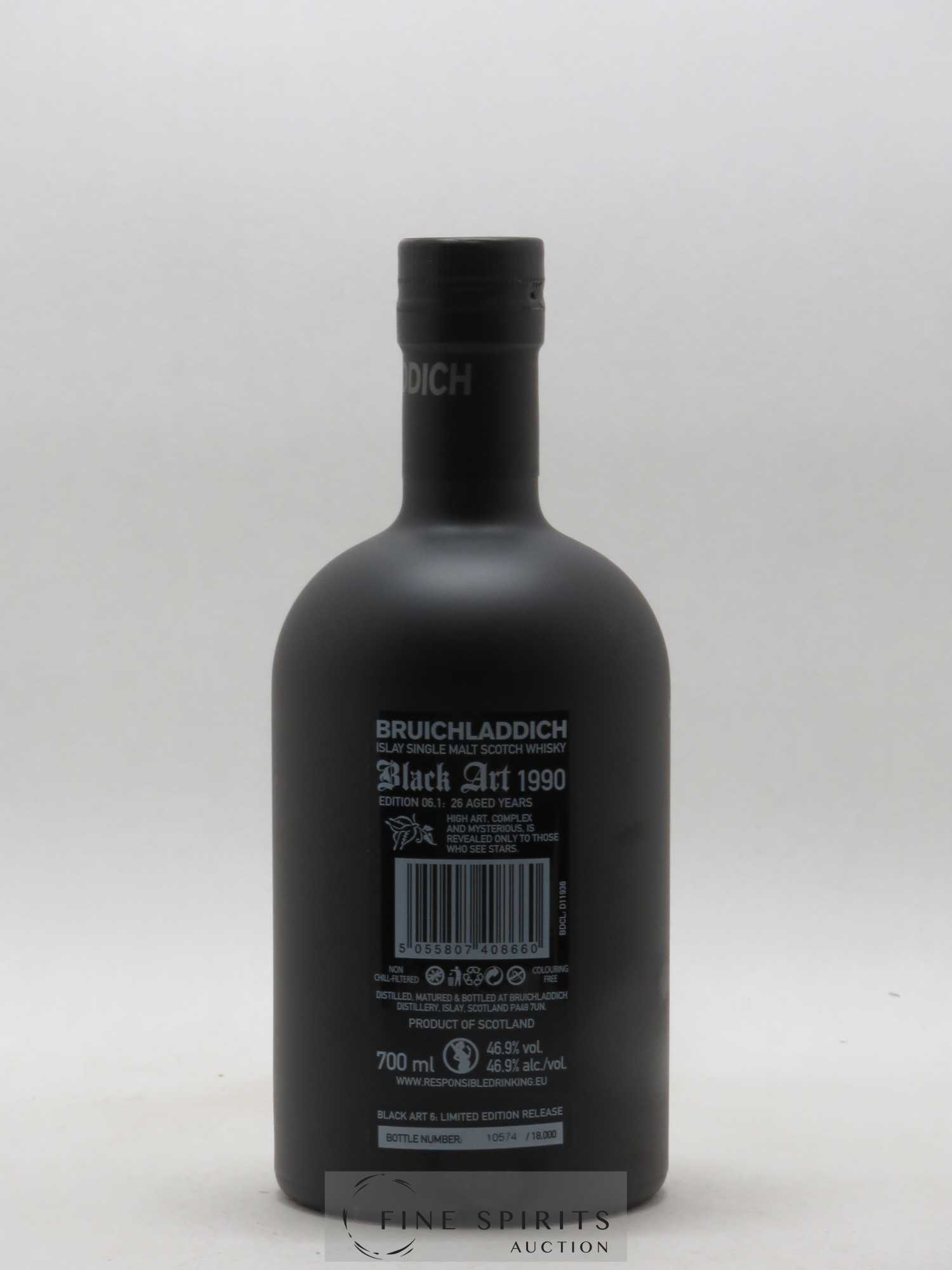 Bruichladdich 26 years 1990 Of. Black Art Edition 06.1 - Lot de 1 bouteille - 3