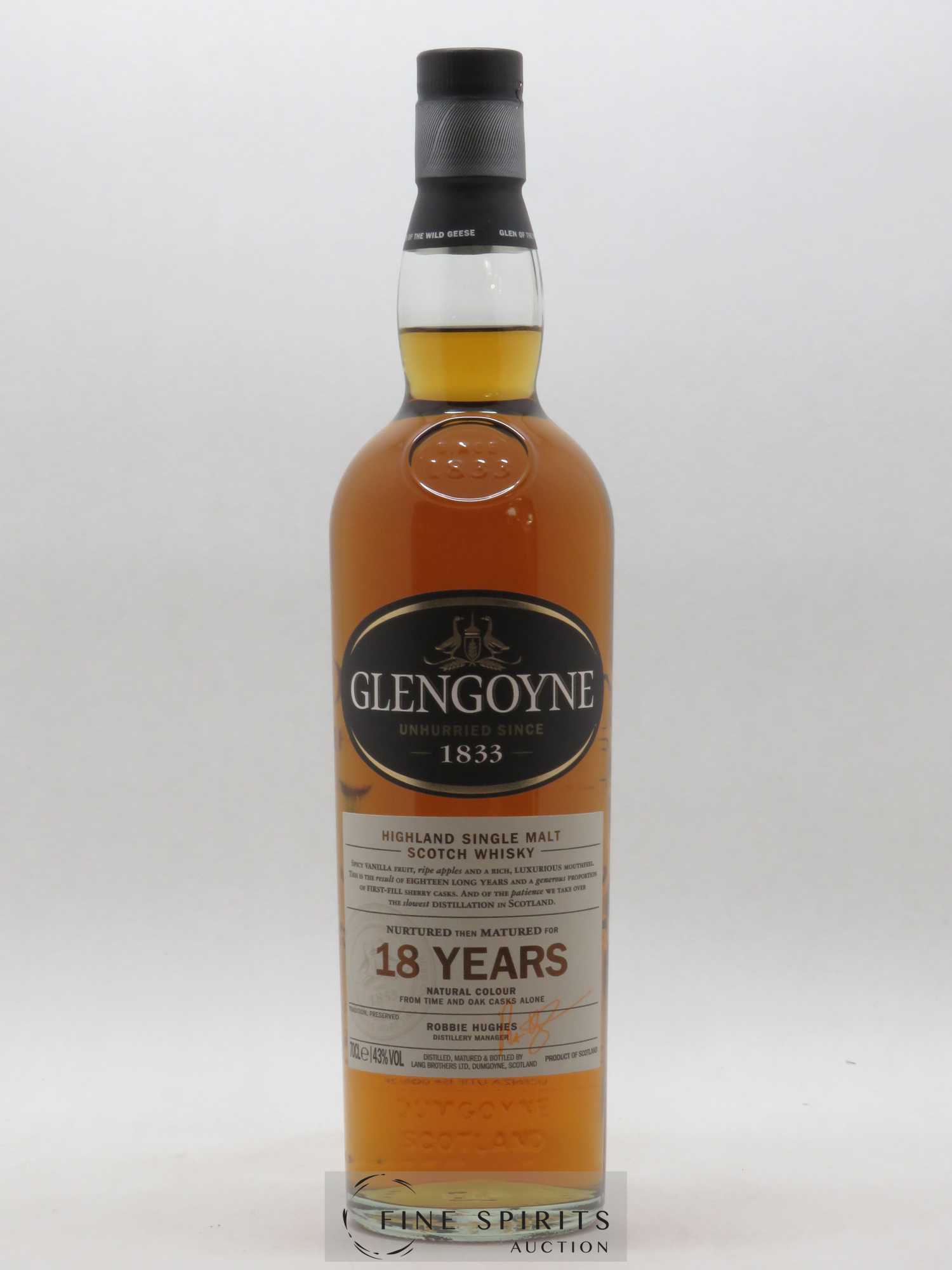 Glengoyne 18 years Of. - Lot de 1 bouteille - 1