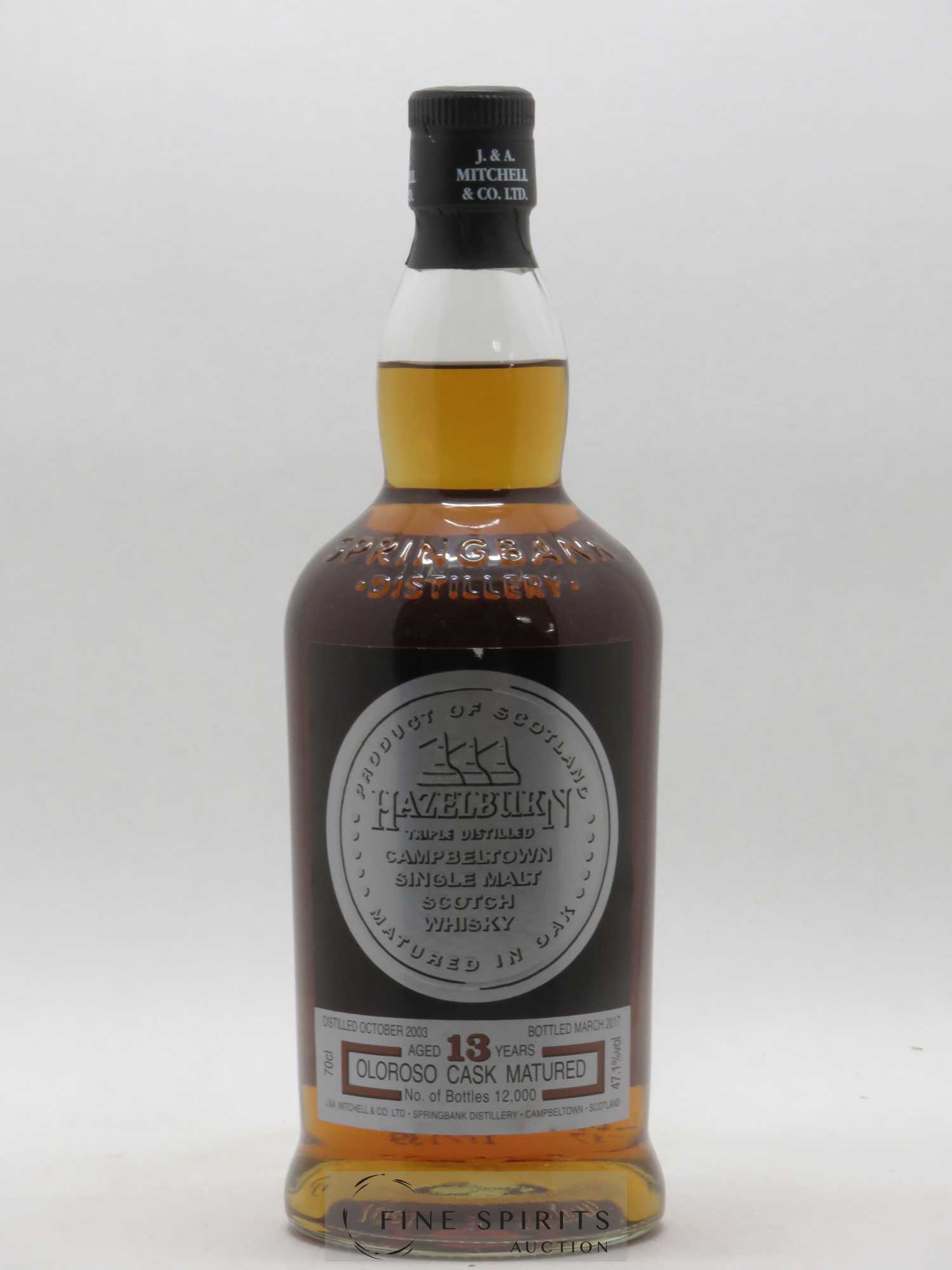 Hazelburn 13 years 2003 Of. One of 12000 - bottled 2017 Triple Distilled - Lot de 1 bouteille - 1