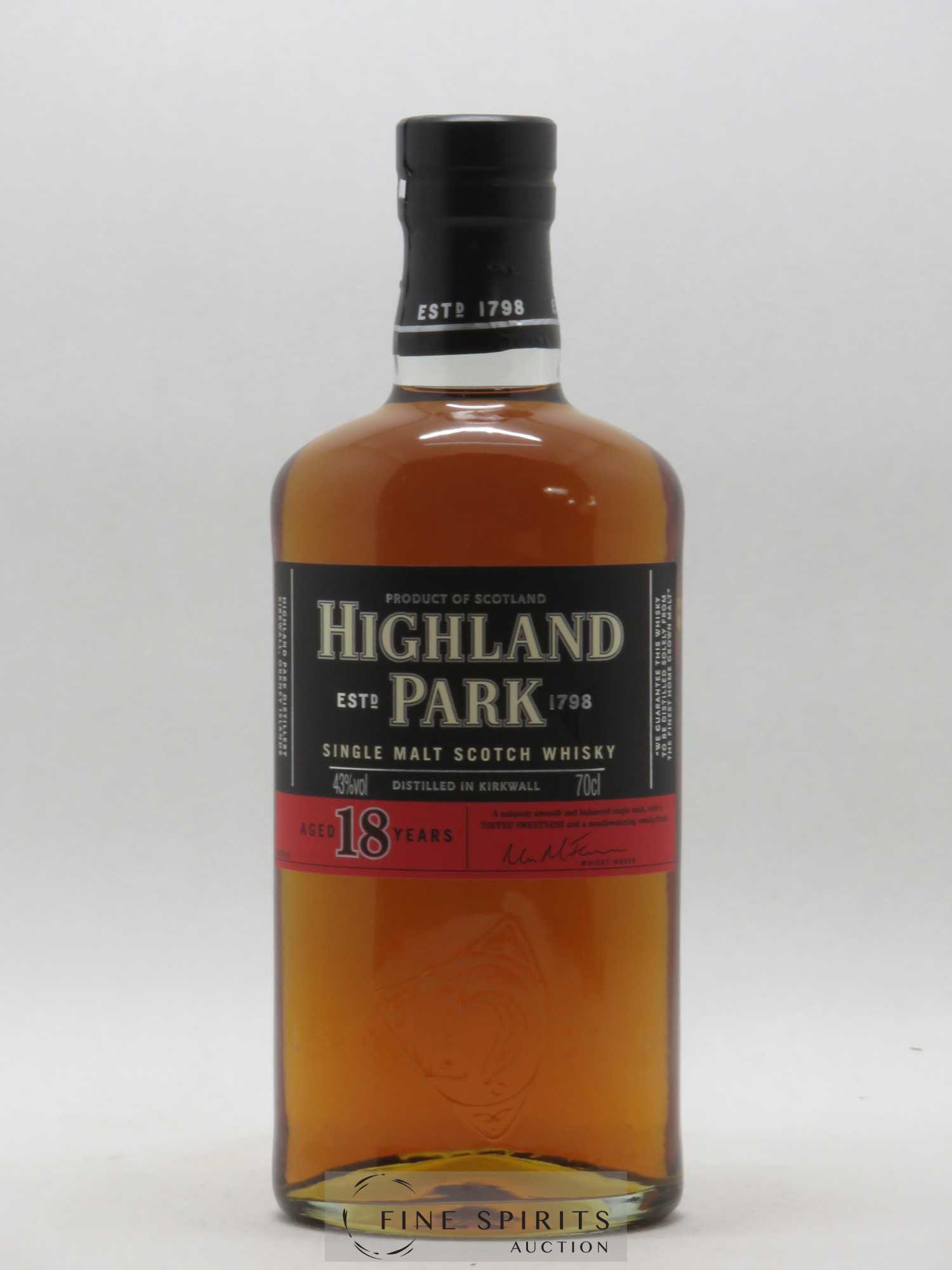 Highland Park 18 years Of. - Lot de 1 bouteille - 1