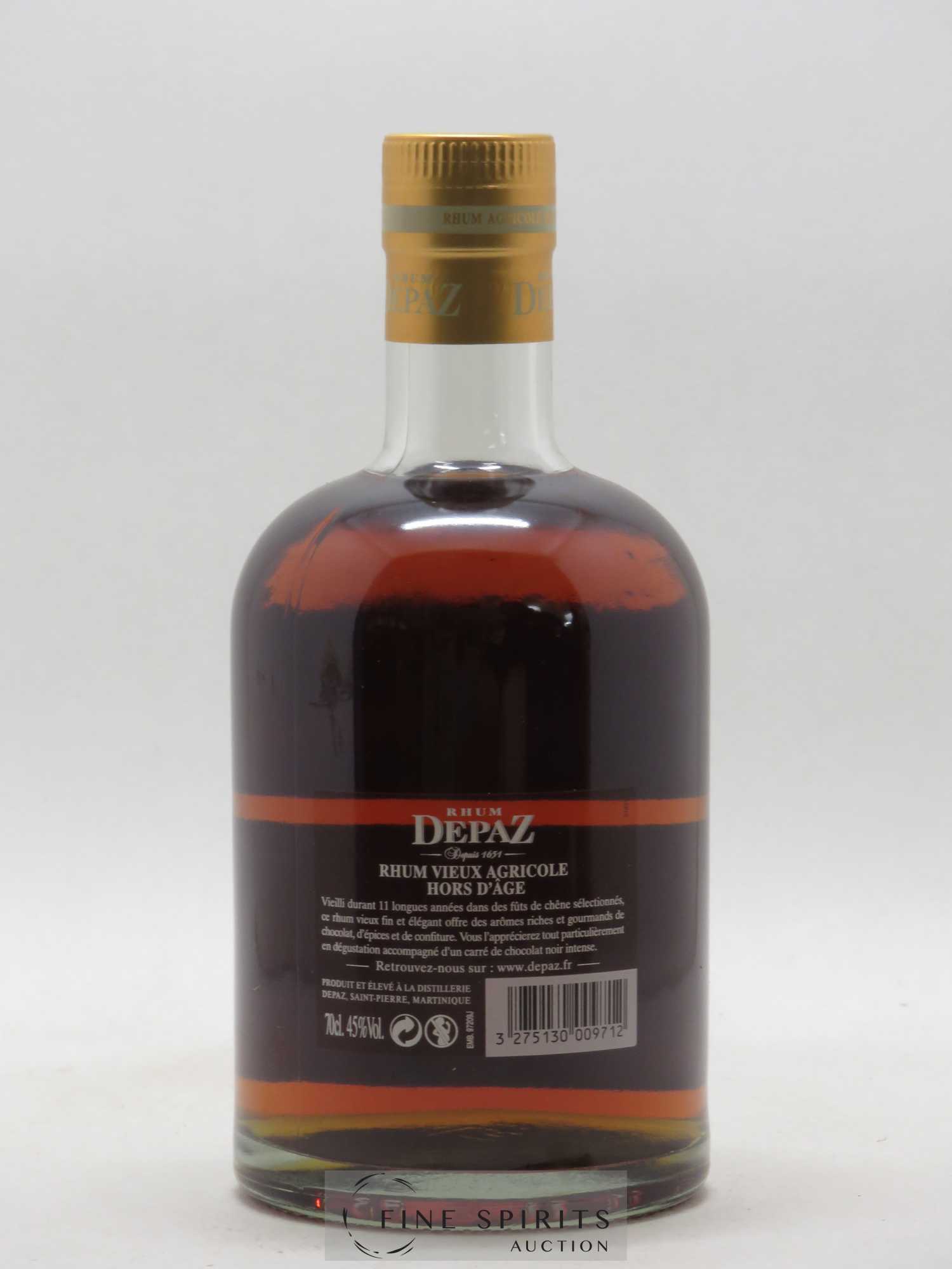Depaz 2003 Of. Single Cask n° 1001 - One of 670 - bottled 2017 Hors d'Âge - Posten von 1 Flasche - 2
