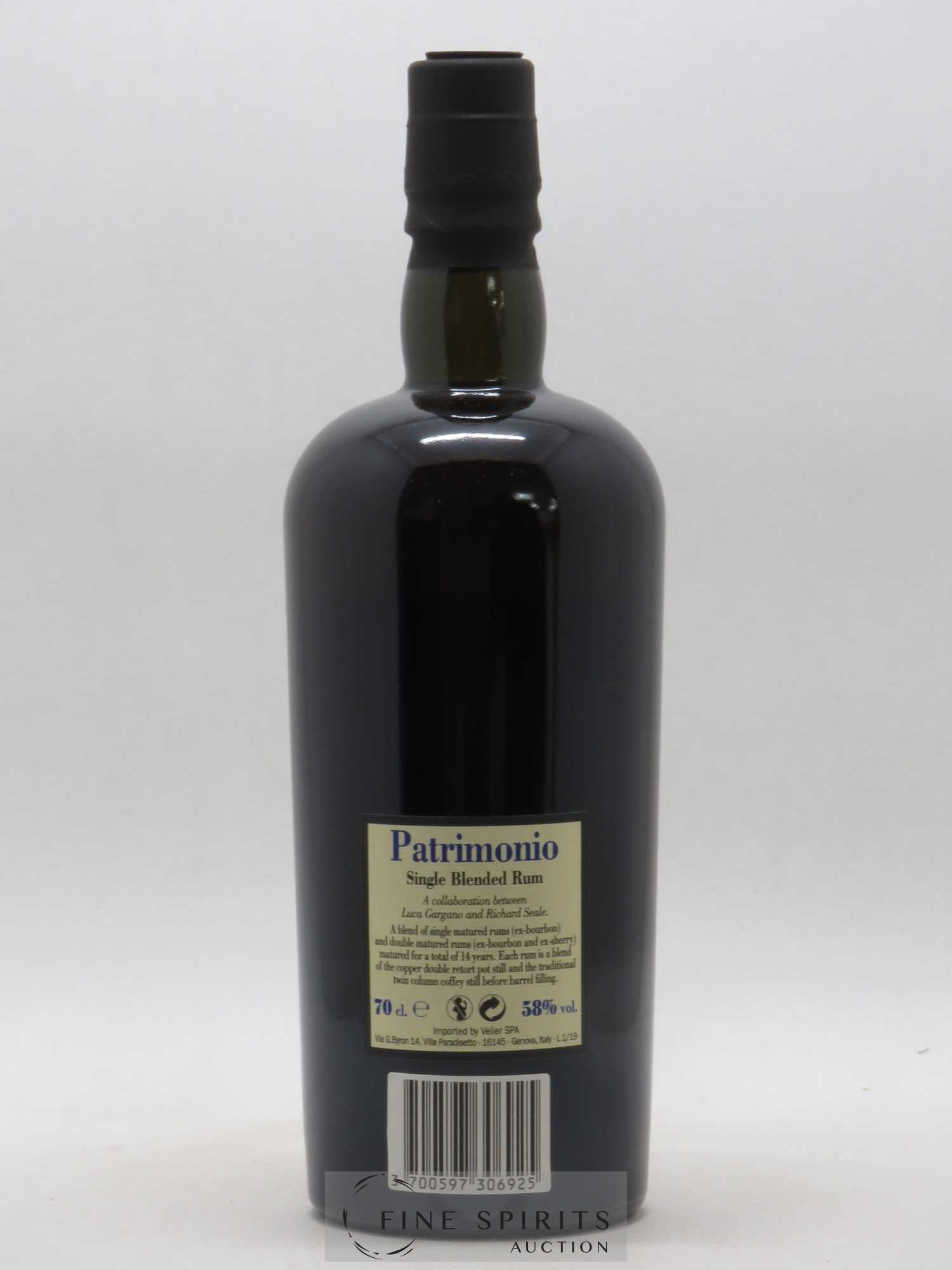 Foursquare 14 years 2004 Of. Patrimonio Double Maturation - One of 6000 - bottled 2019 Velier - Lot of 1 bottle - 2