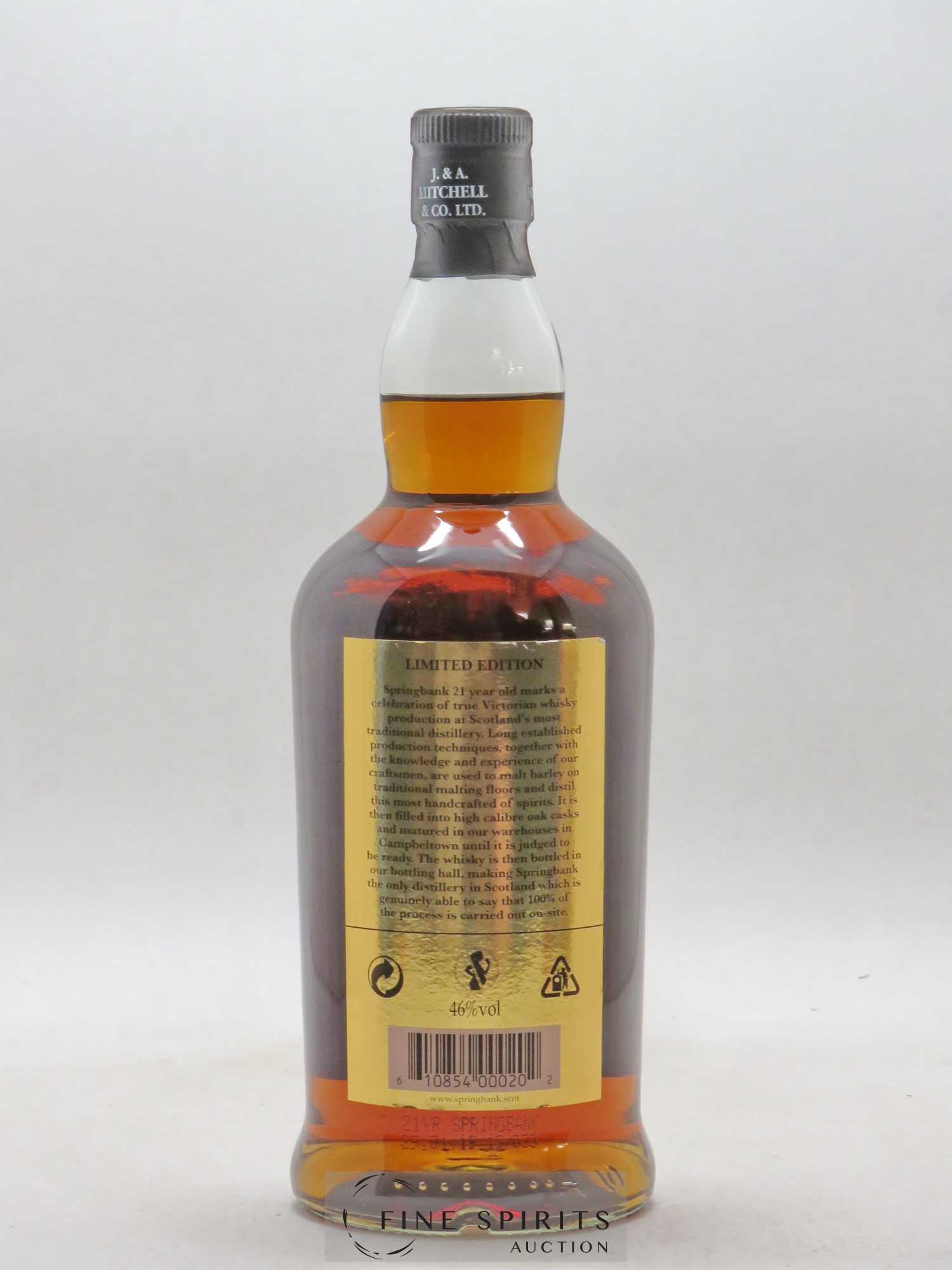 Springbank 21 years Of. - Posten von 1 Flasche - 2