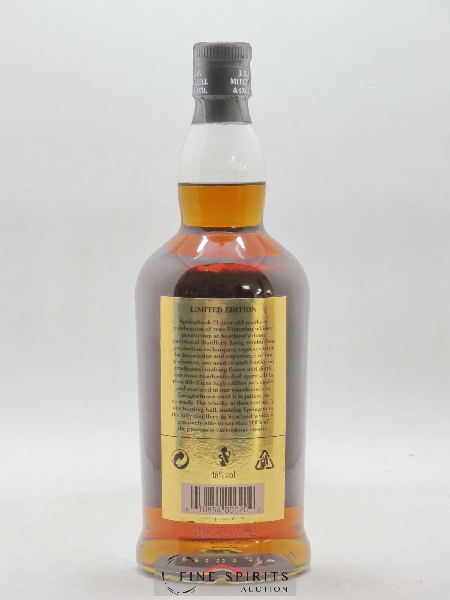 Springbank 21 years Of. - Posten von 1 Flasche - 2