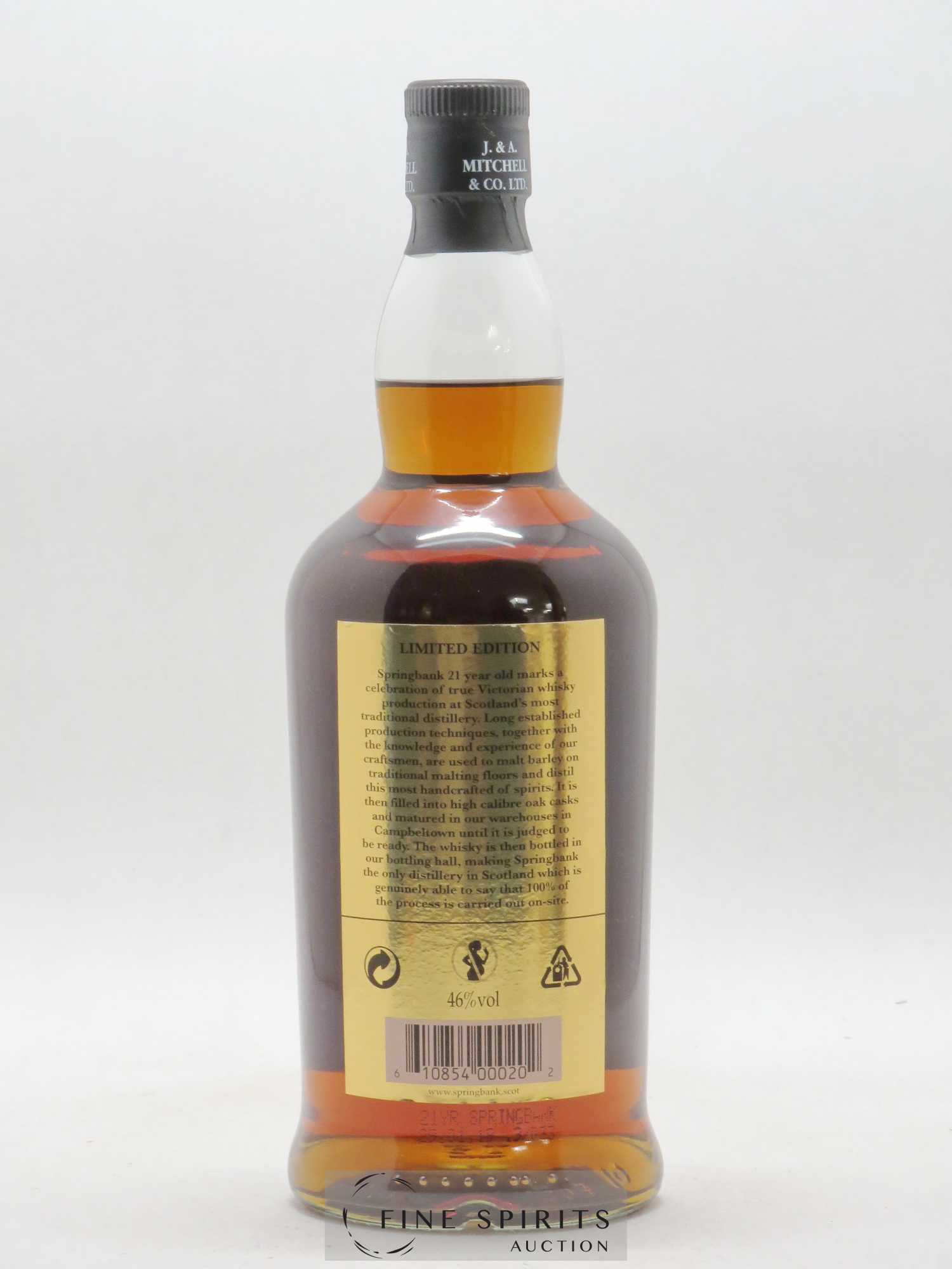 Springbank 21 years Of. - Posten von 1 Flasche - 2