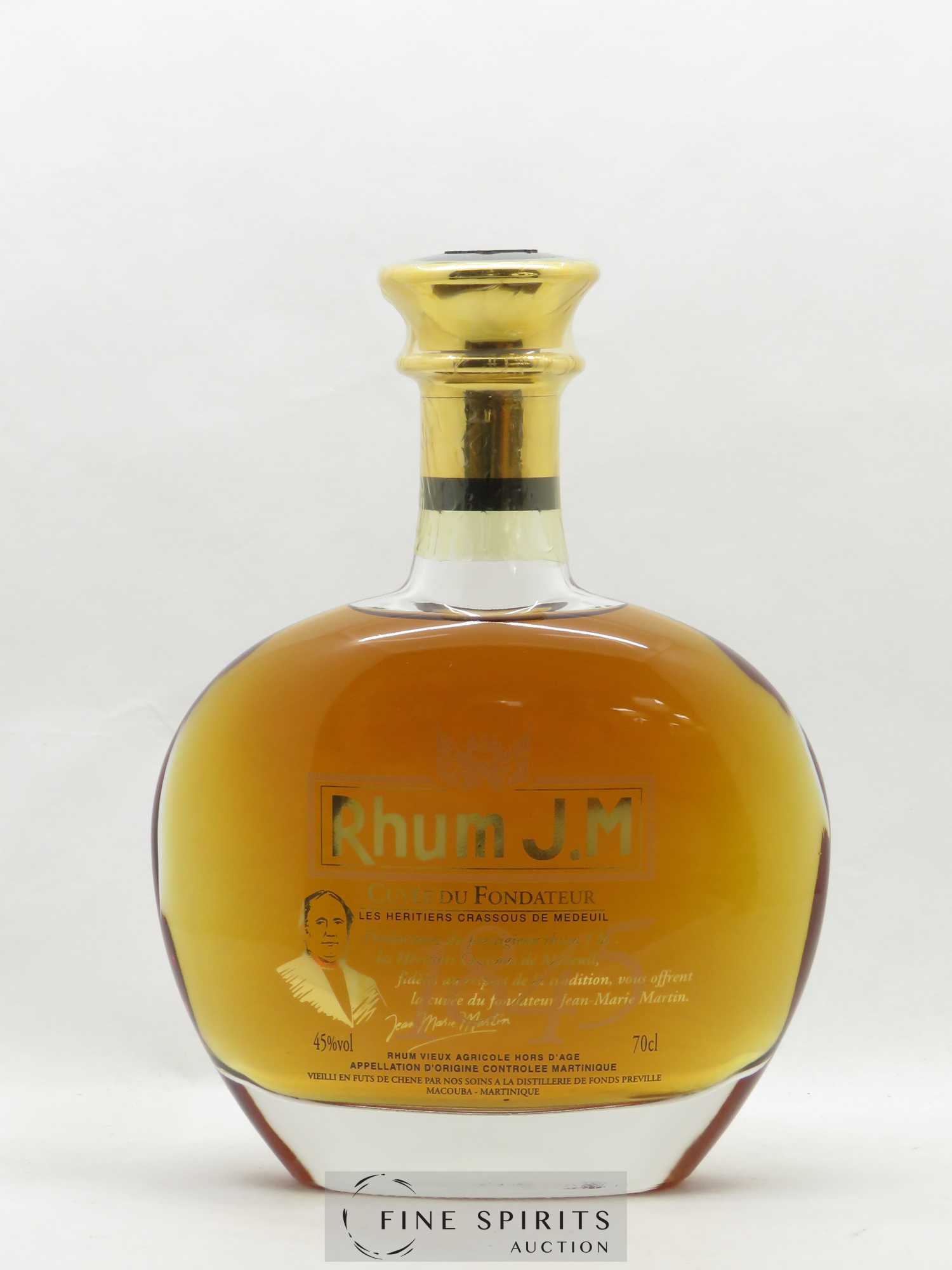 Rhum J.M Of. Cuvée du Fondateur - Lot de 1 bouteille - 1