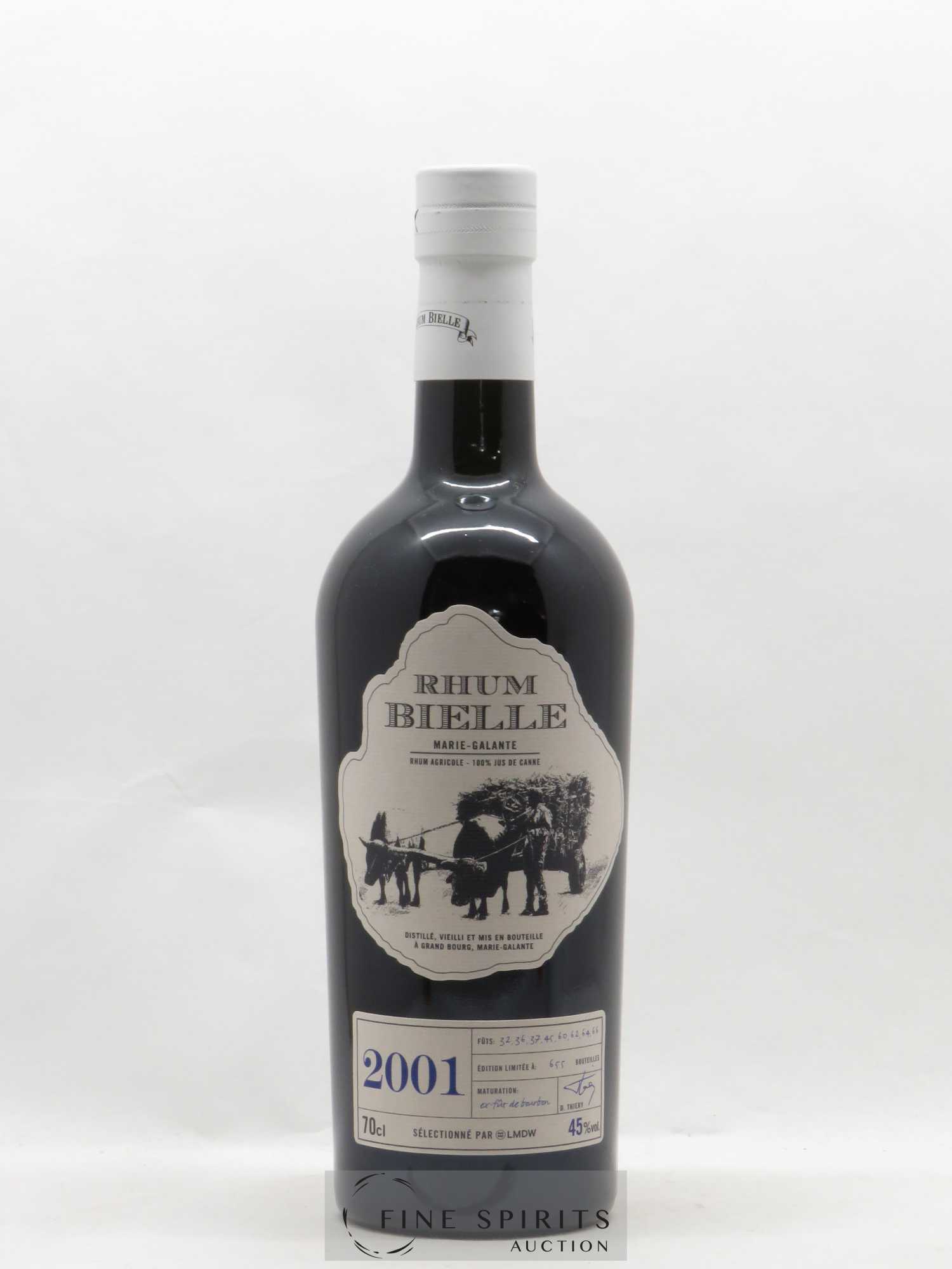 Rhum Bielle 2001 Of. - Lot of 1 bottle - 1