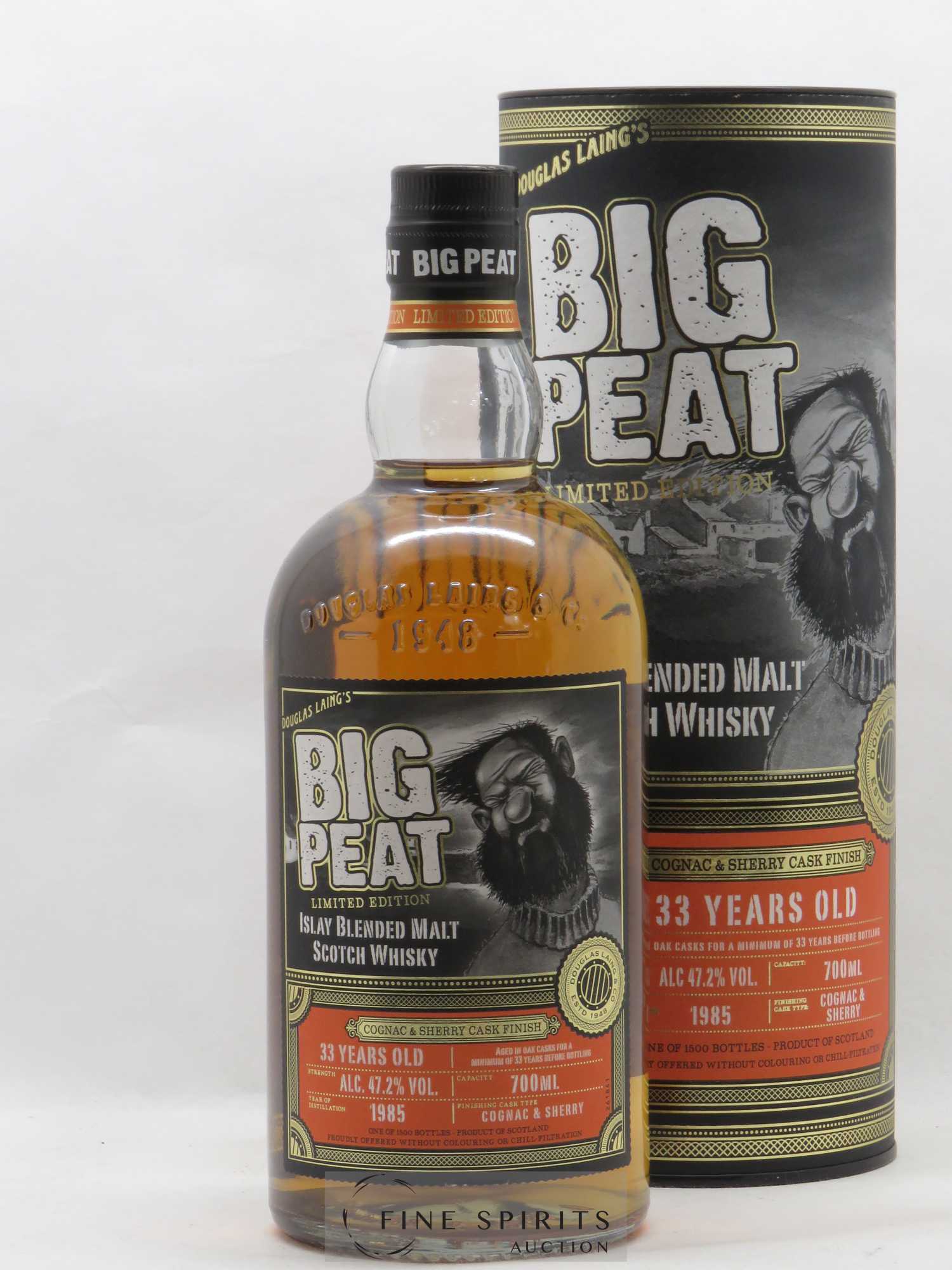 Big Peat 33 years 1985 Douglas Laing Cognac & Sherry Finish - Lot de 1 bouteille - 0