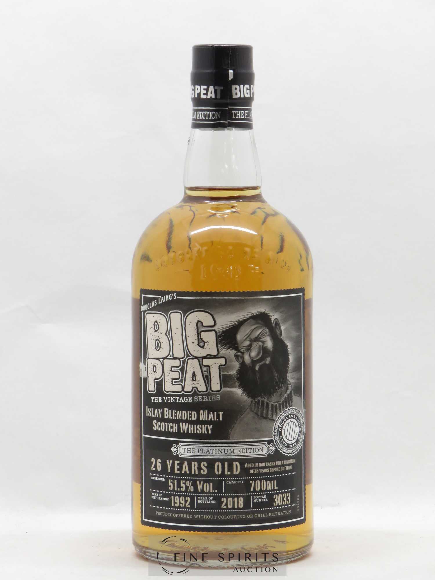 Big Peat 26 years 1992 Douglas Laing The Platinium Edition bottled 2018 The Vintage Series - Lot of 1 bottle - 1