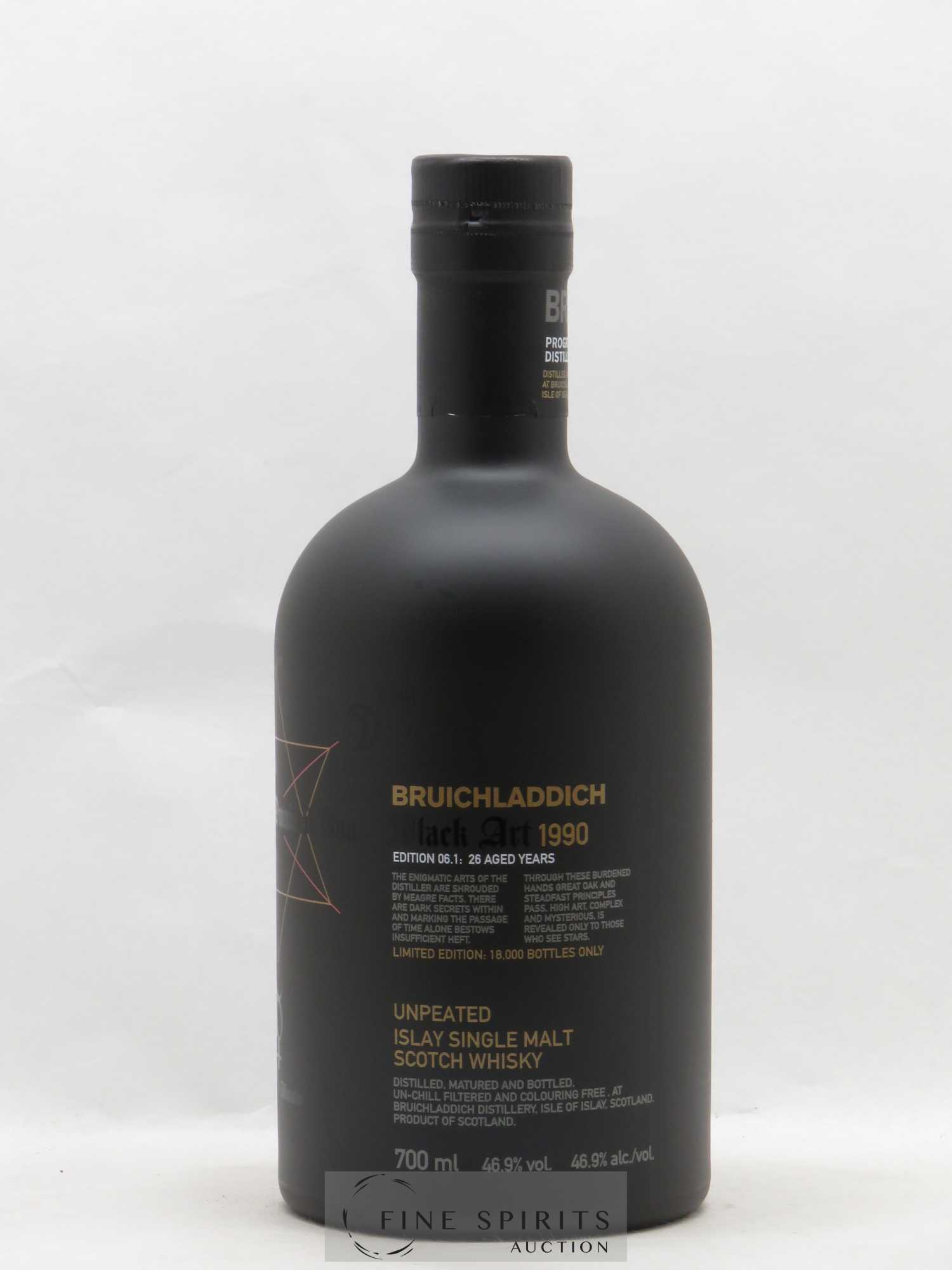 Bruichladdich 26 years 1990 Of. Black Art Edition 06.1 - Lot de 1 bouteille - 1