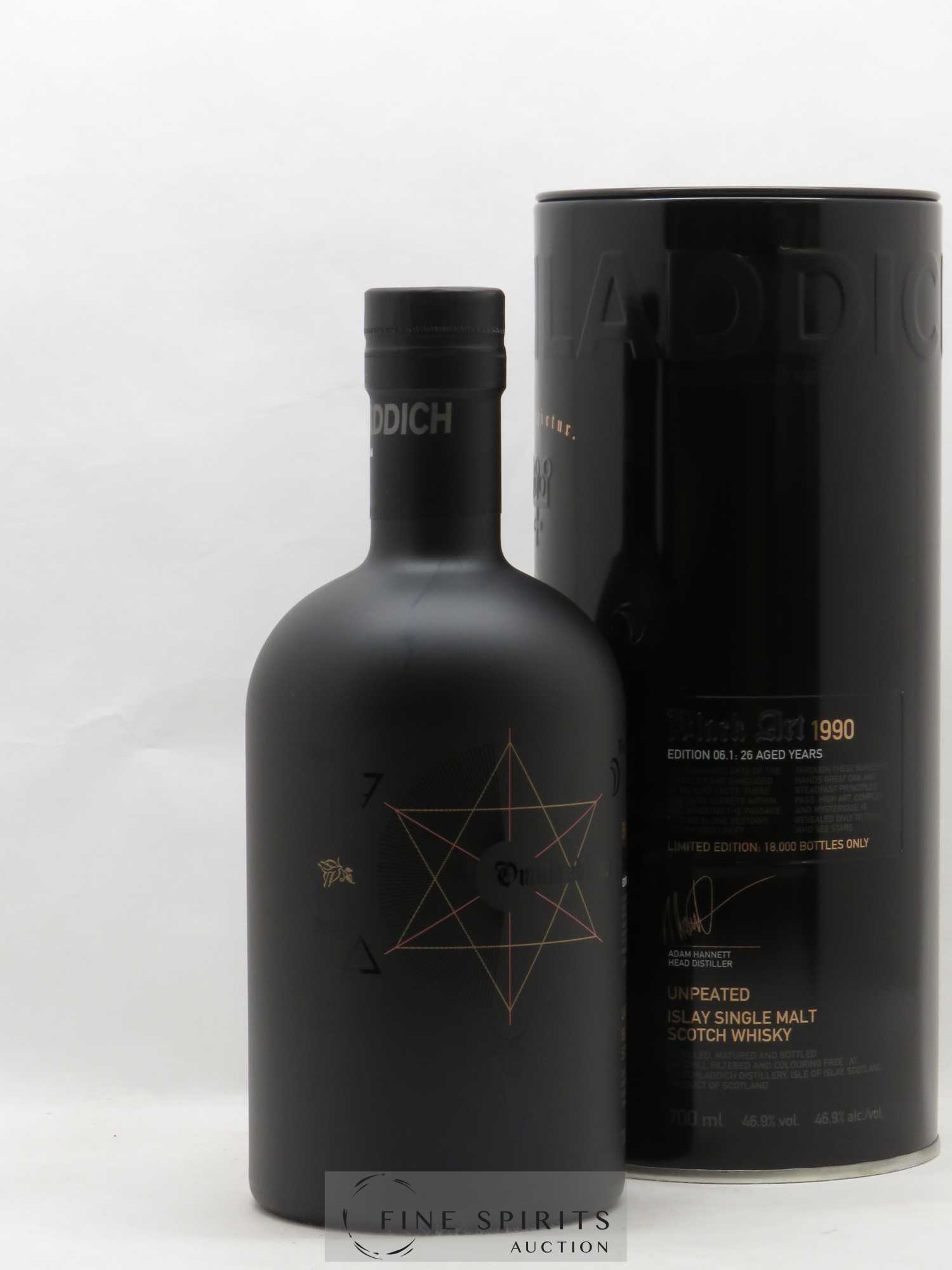 Bruichladdich 26 years 1990 Of. Black Art Edition 06.1 - Lot de 1 bouteille - 0