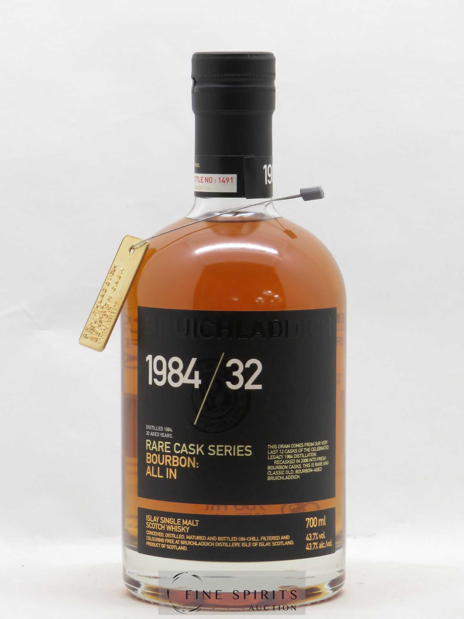 Bruichladdich 32 years 1984 Of. Rare Cask Series - Lot de 1 bouteille - 1