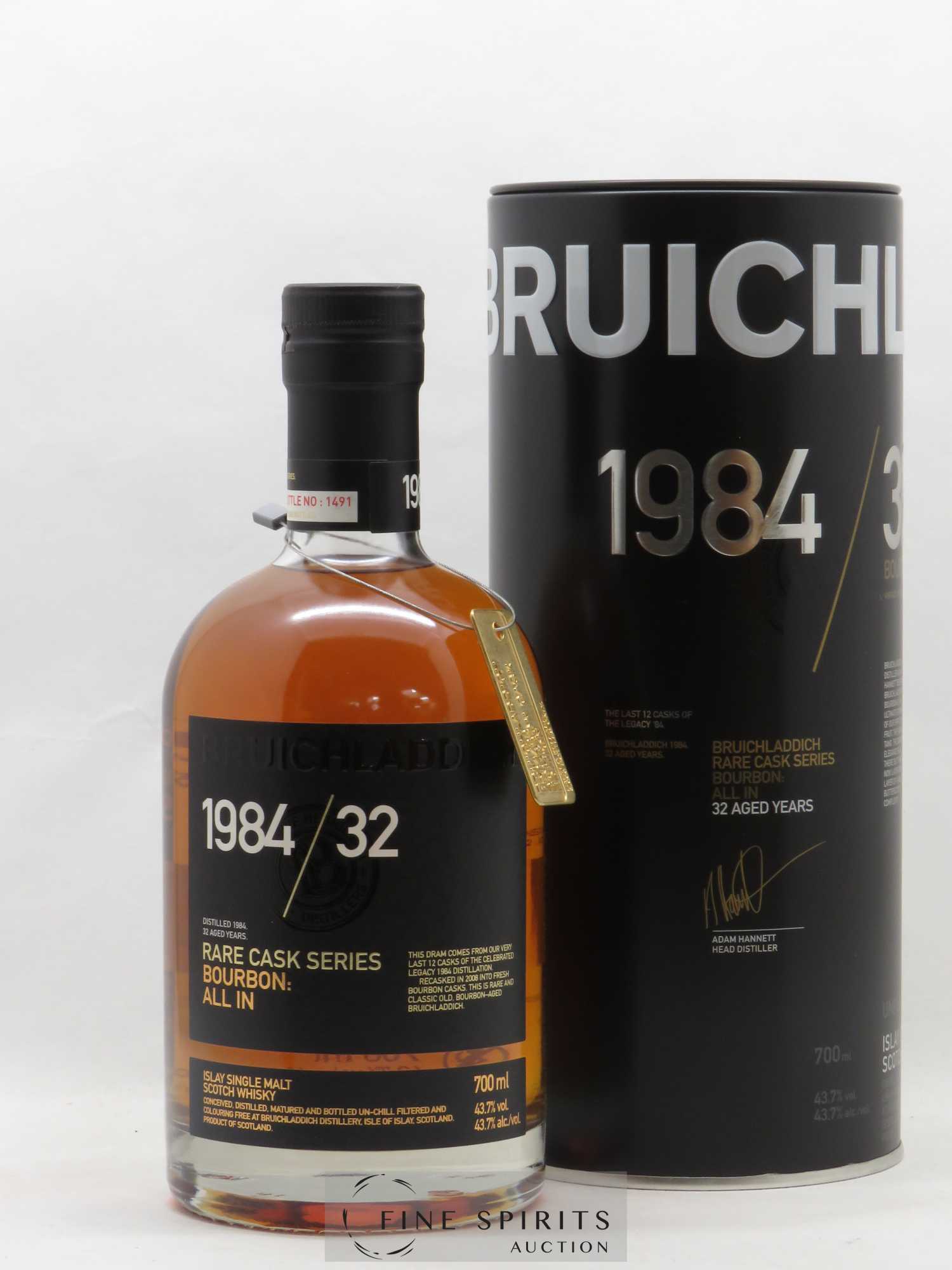 Bruichladdich 32 years 1984 Of. Rare Cask Series - Lot de 1 bouteille - 0