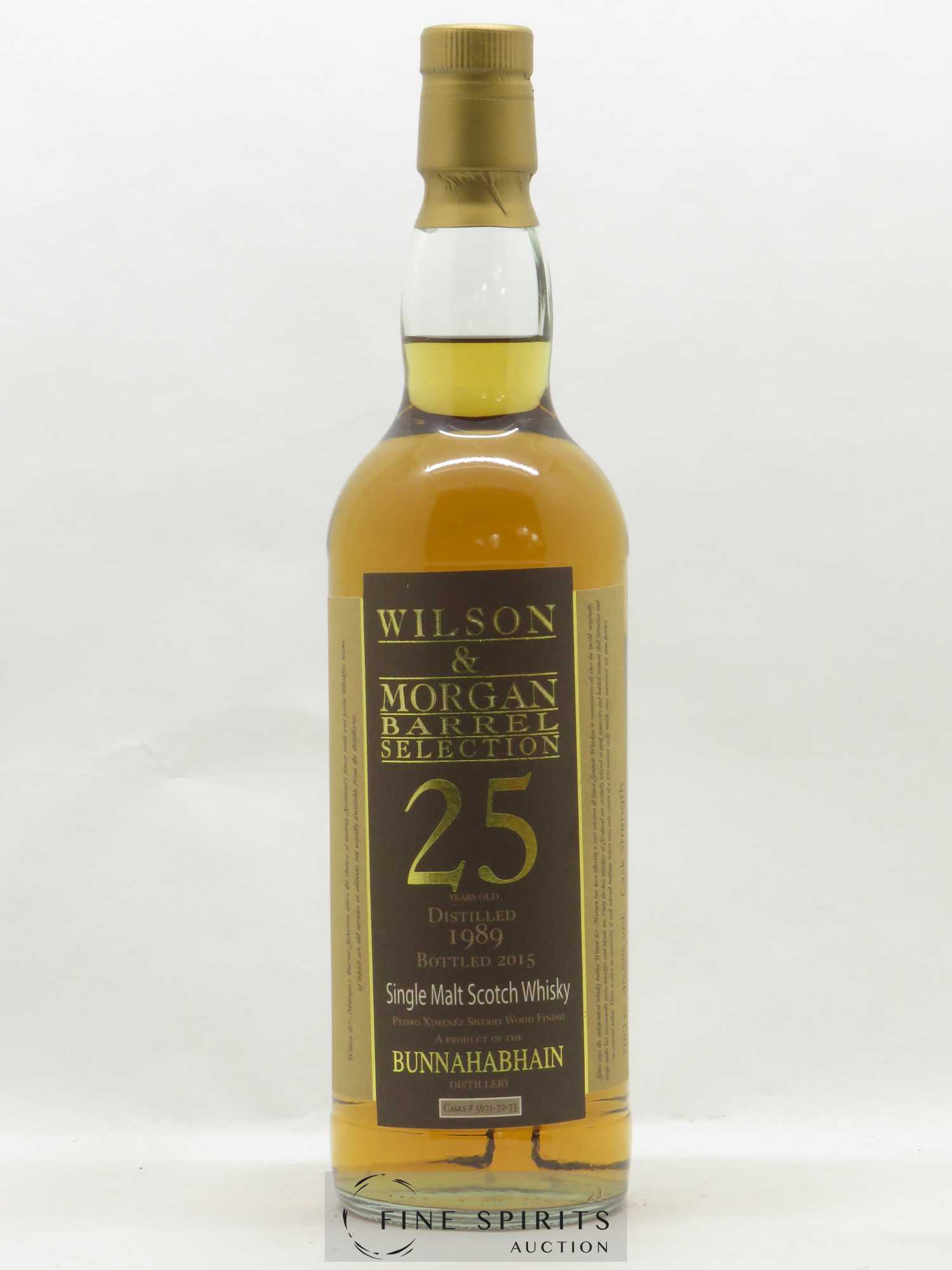 Bunnahabhain 25 years 1989 Wilson & Morgan Casks n°5671-72-73 - One of 585 - bottled 2015 Barrel Selection - Lot de 1 bouteille - 1