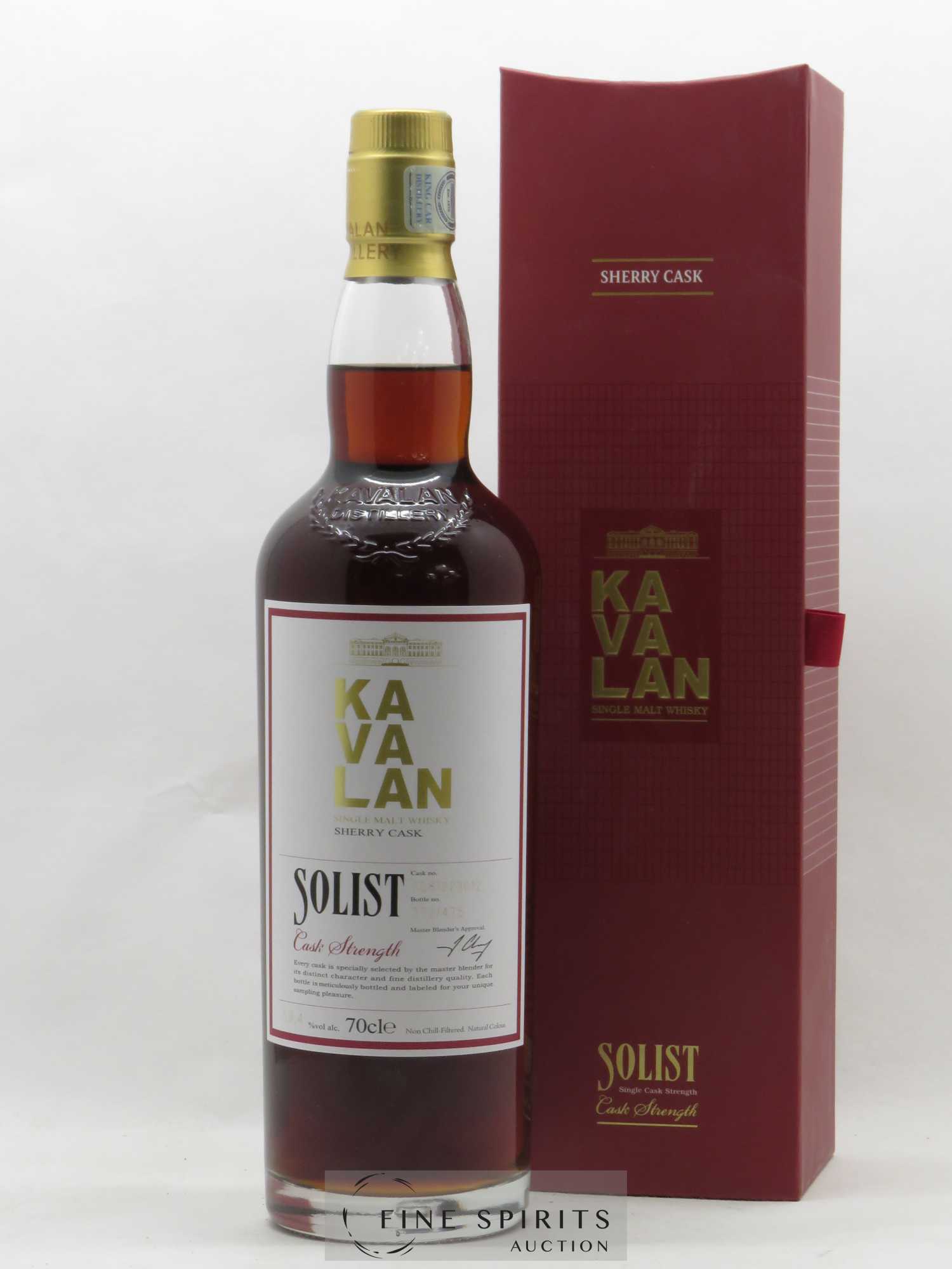 Kavalan Of. Solist Sherry Cask n°S081217028 - One of 486 - bottled 2017 Cask Strength - Lot de 1 bouteille - 0