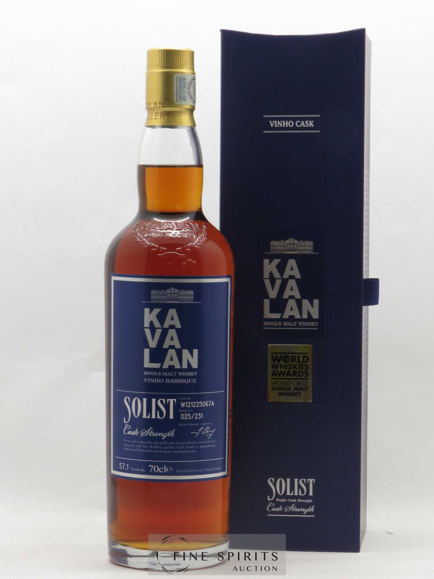 Kavalan Of. Solist Vinho Barrique Cask Strength - Lot de 1 bouteille - 0