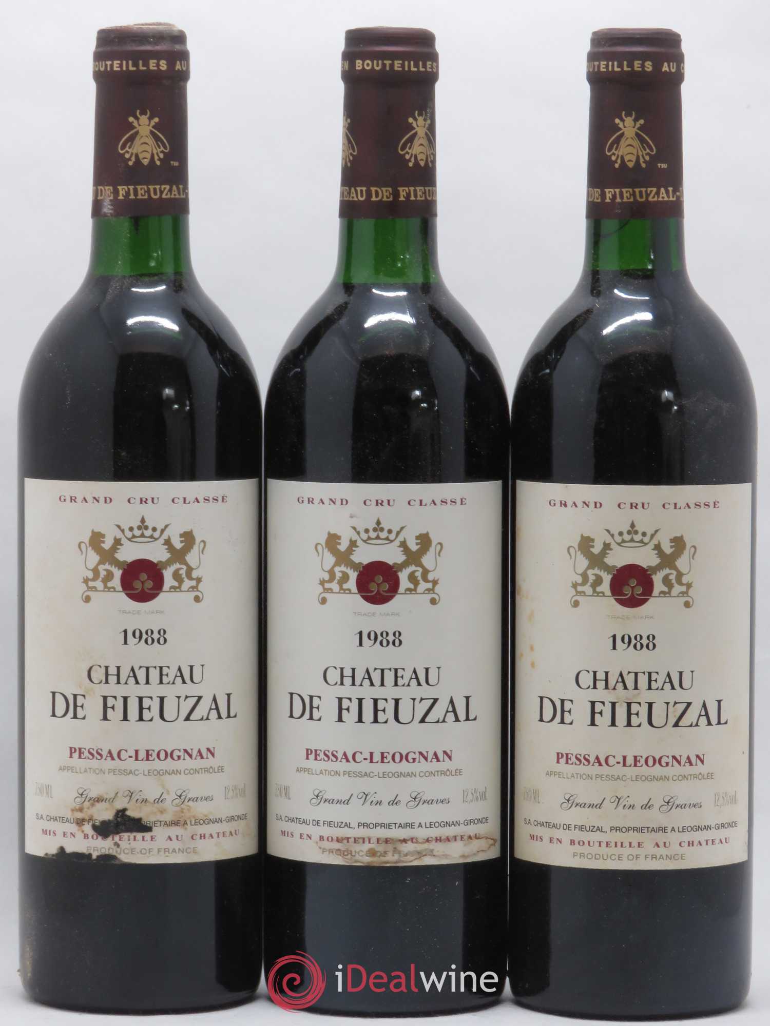 Château de Fieuzal Cru Classé de Graves 1988 - Lot de 12 bouteilles - 3