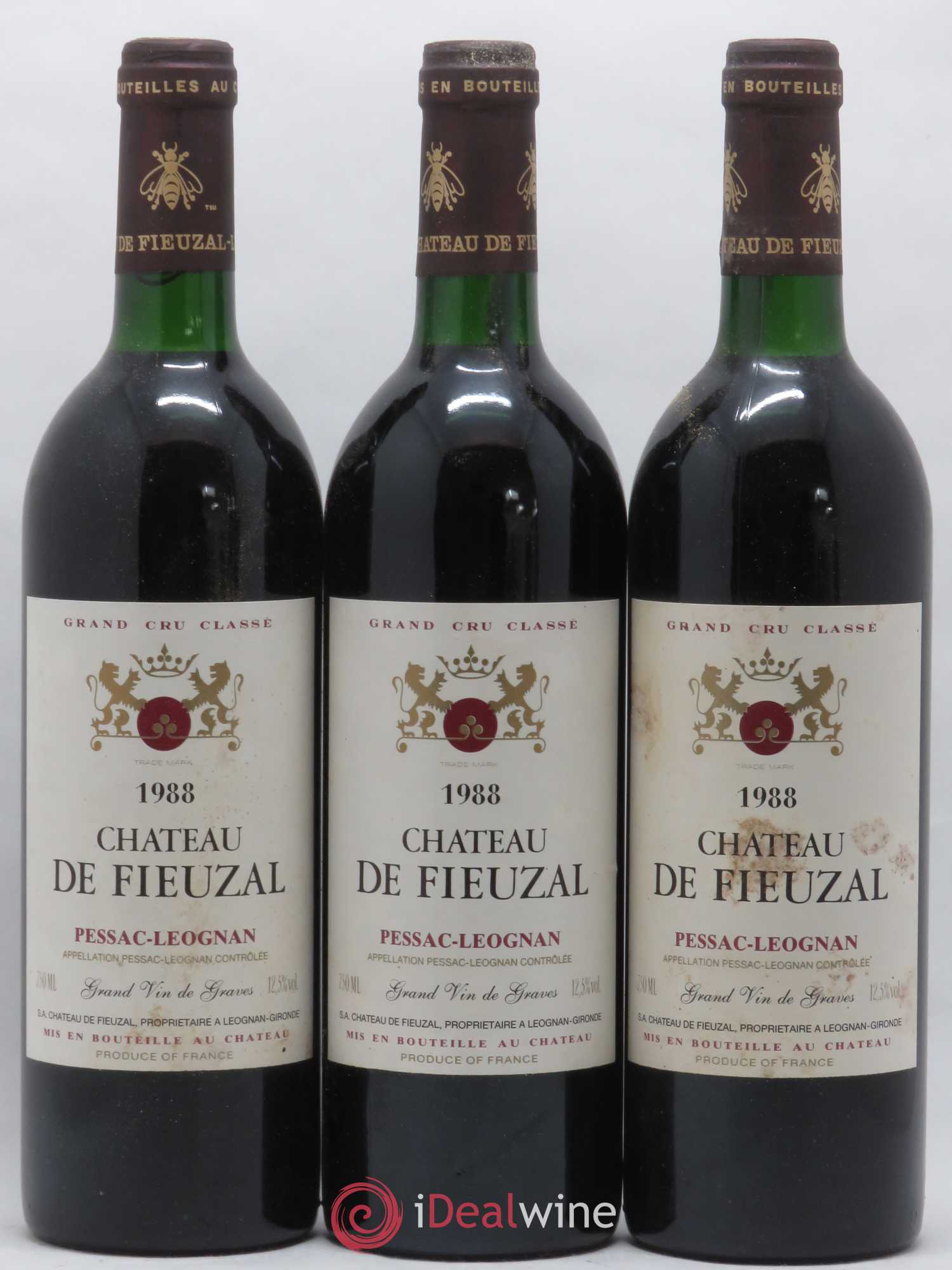Château de Fieuzal Cru Classé de Graves 1988 - Lot de 12 bouteilles - 4
