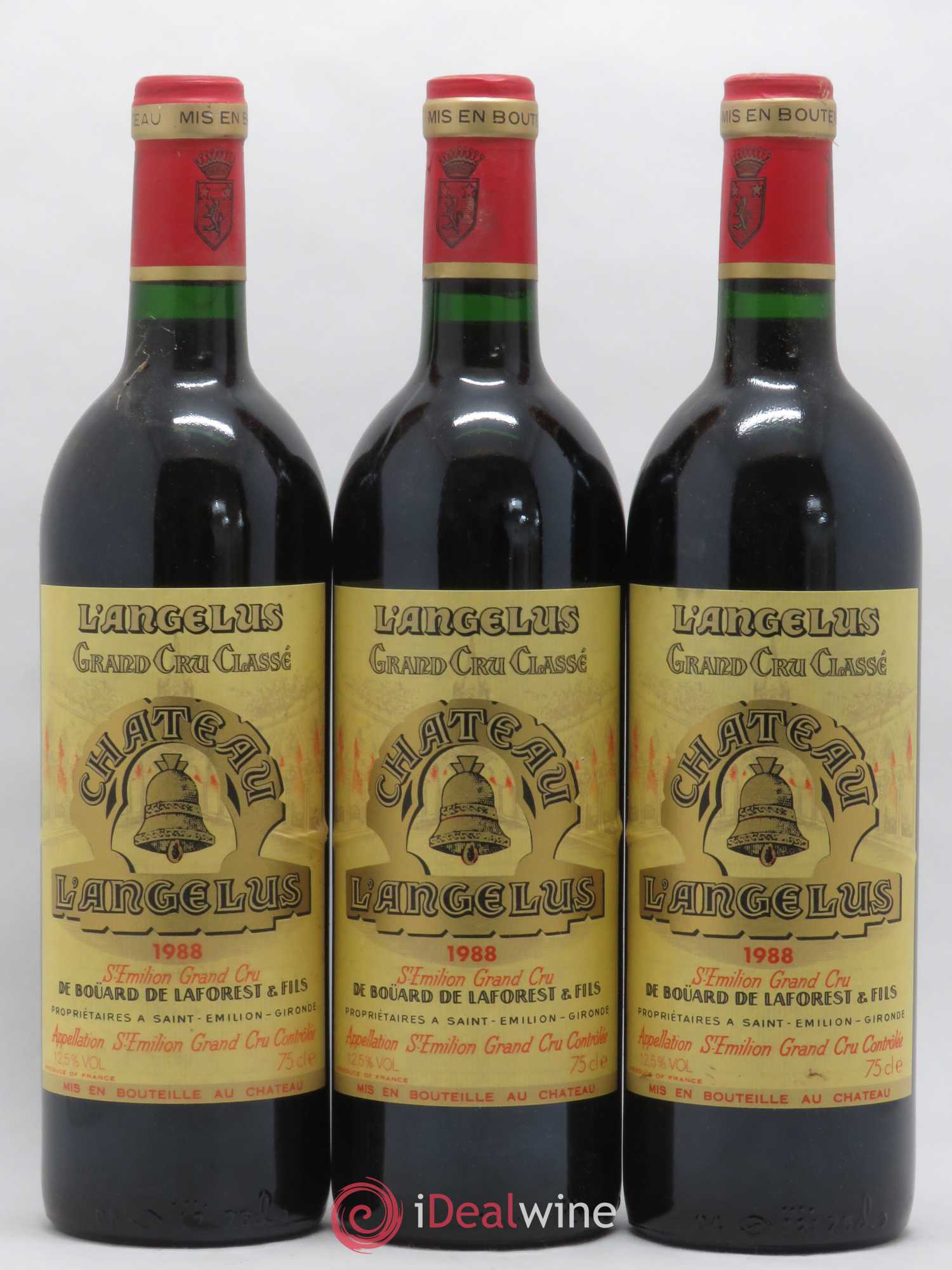 Château Angélus 1er Grand Cru Classé A 1988 - Lot de 12 bouteilles - 2