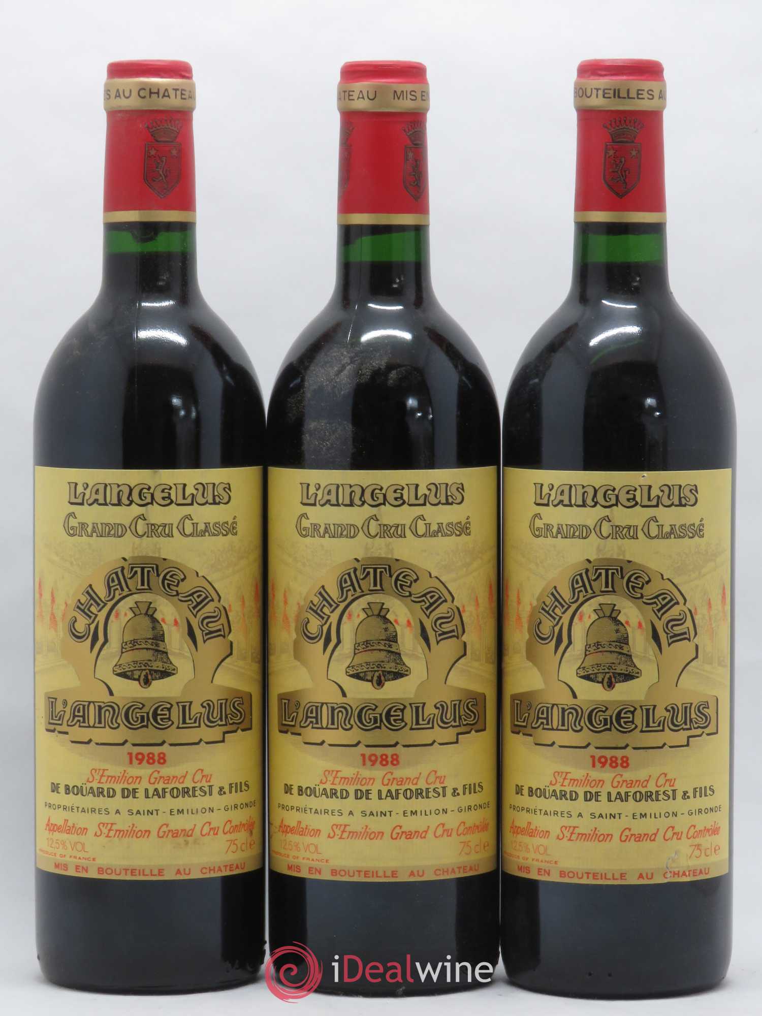 Château Angélus 1er Grand Cru Classé A 1988 - Lot de 12 bouteilles - 3