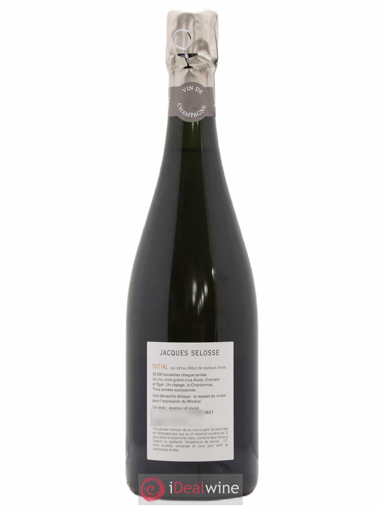 Initial Brut Jacques Selosse - Lot de 1 bouteille - 1