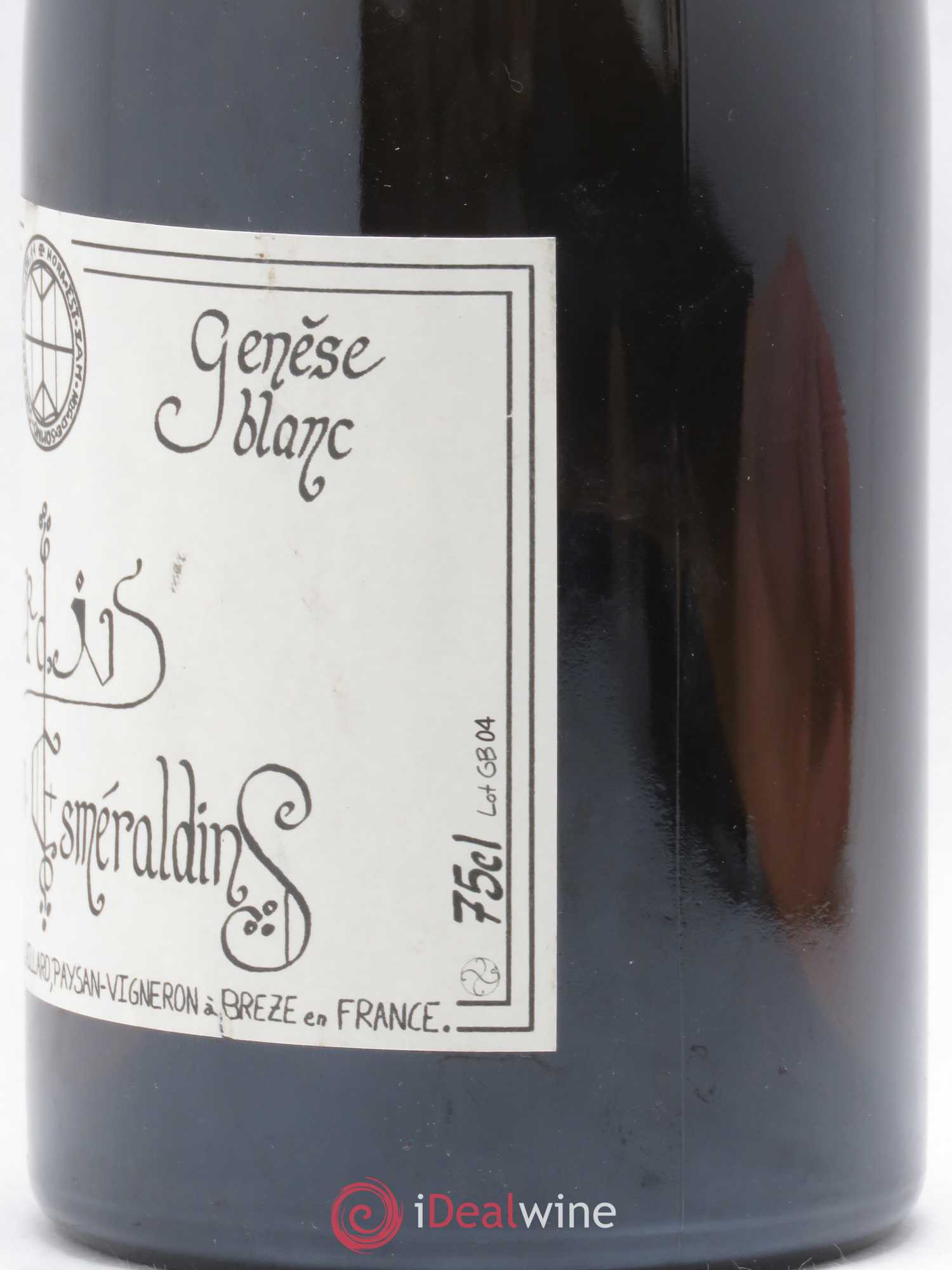 Vin de France Génèse Xavier Caillard - Les Jardins Esmeraldins 2004 - Lot de 1 bouteille - 1