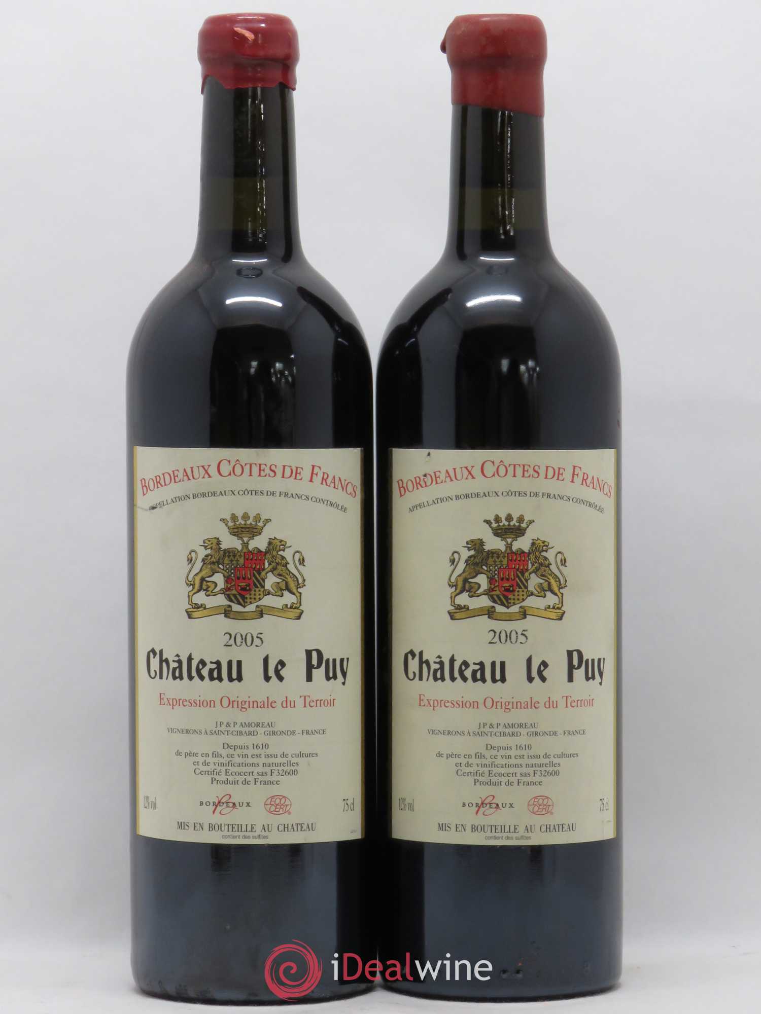 Château Le Puy 2005 - Lot de 2 bouteilles - 0