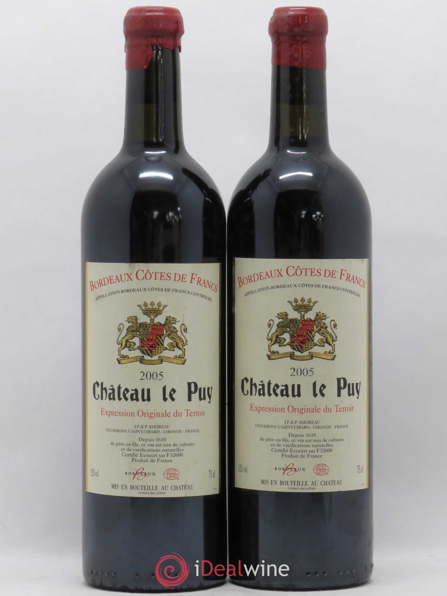 Château Le Puy 2005 - Lot de 2 bouteilles - 0