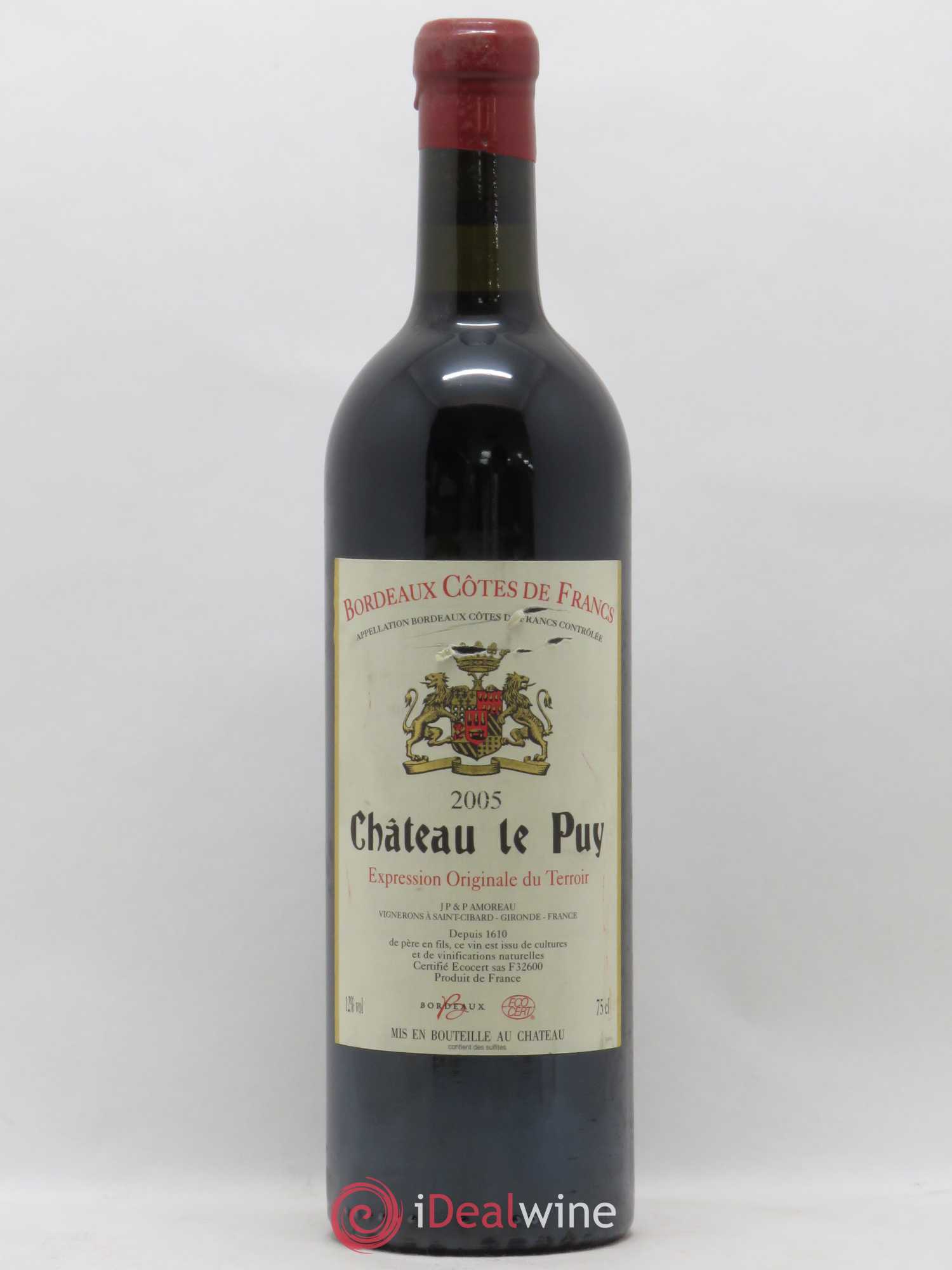 Château Le Puy 2005 - Lot de 1 bouteille - 0