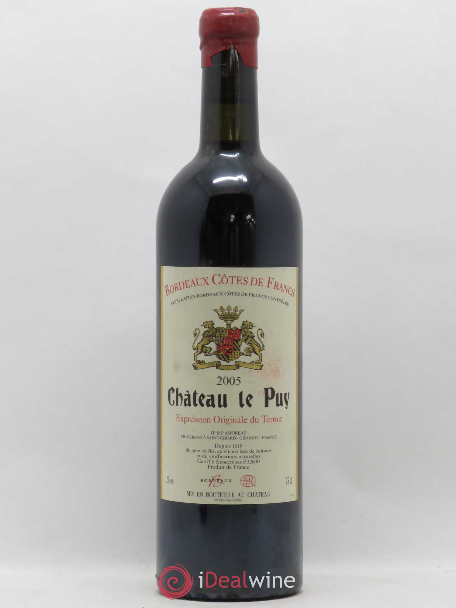 Château Le Puy 2005 - Lot de 1 bouteille - 0