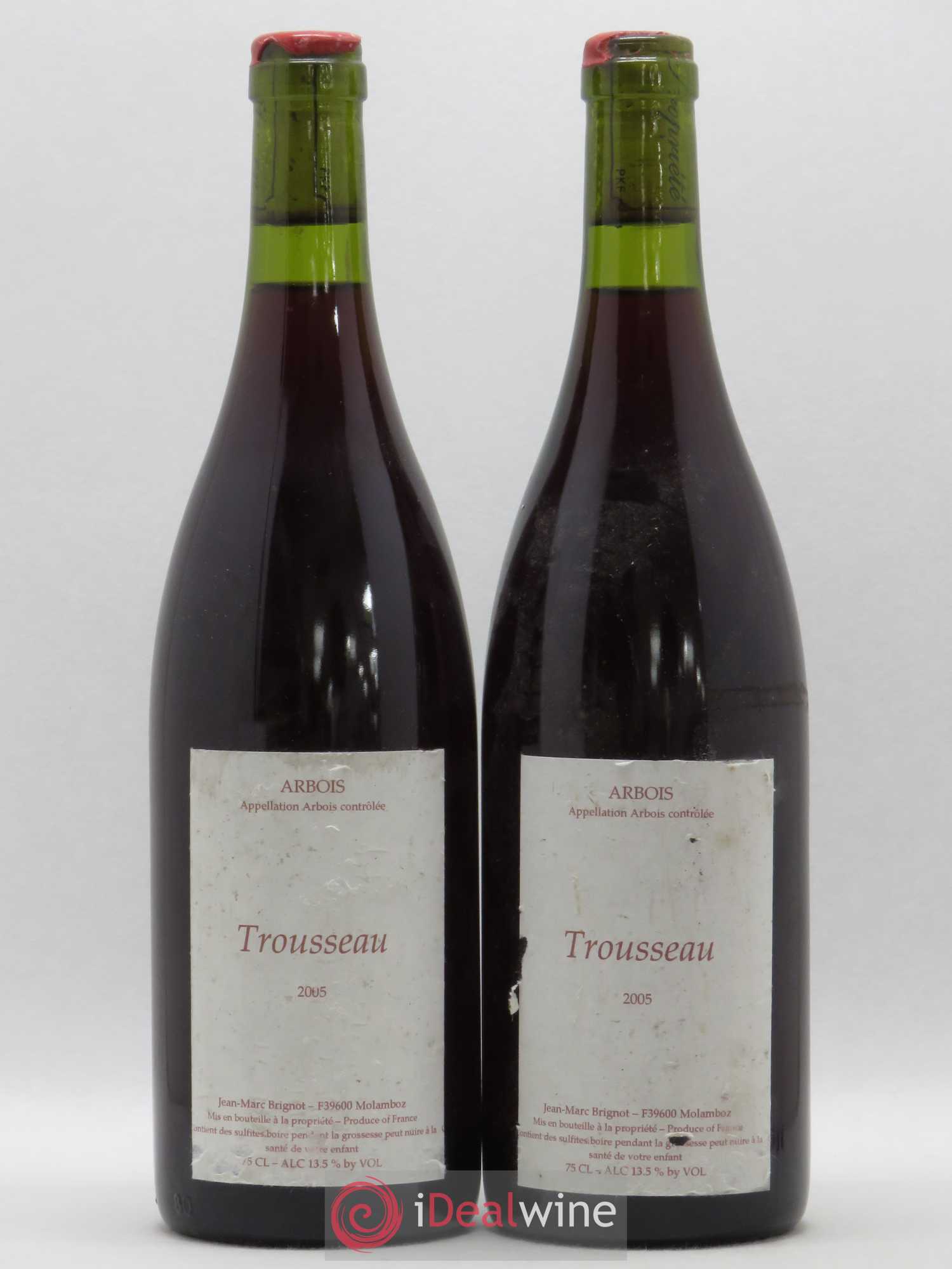 Arbois Trousseau J.M Brignot 2005 - Posten von 2 Flaschen - 0
