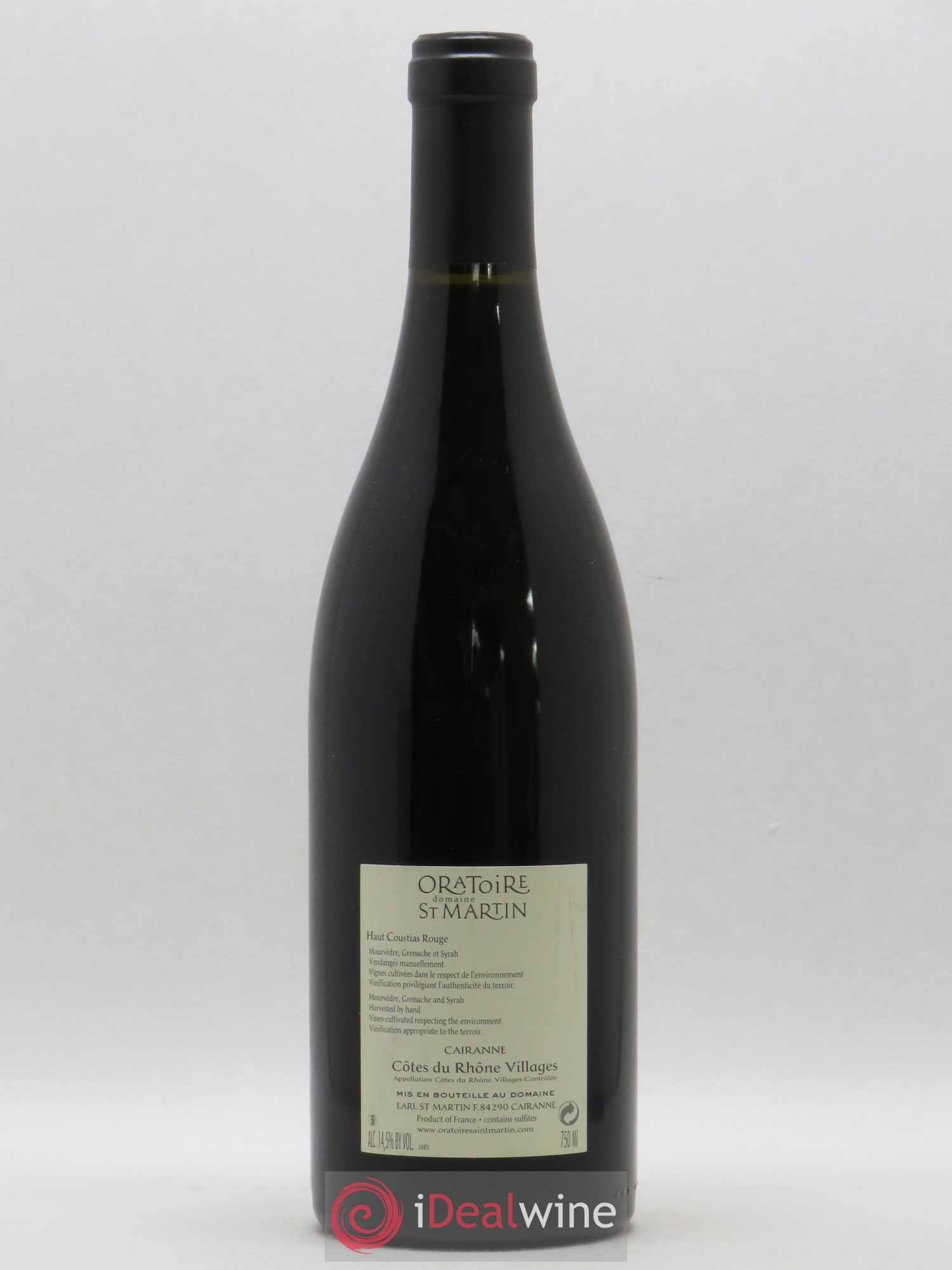 Cairanne Haut-Coustias Oratoire Saint-Martin - Frédéric et François Alary (sans prix de réserve) 2006 - Lot de 1 bouteille - 1