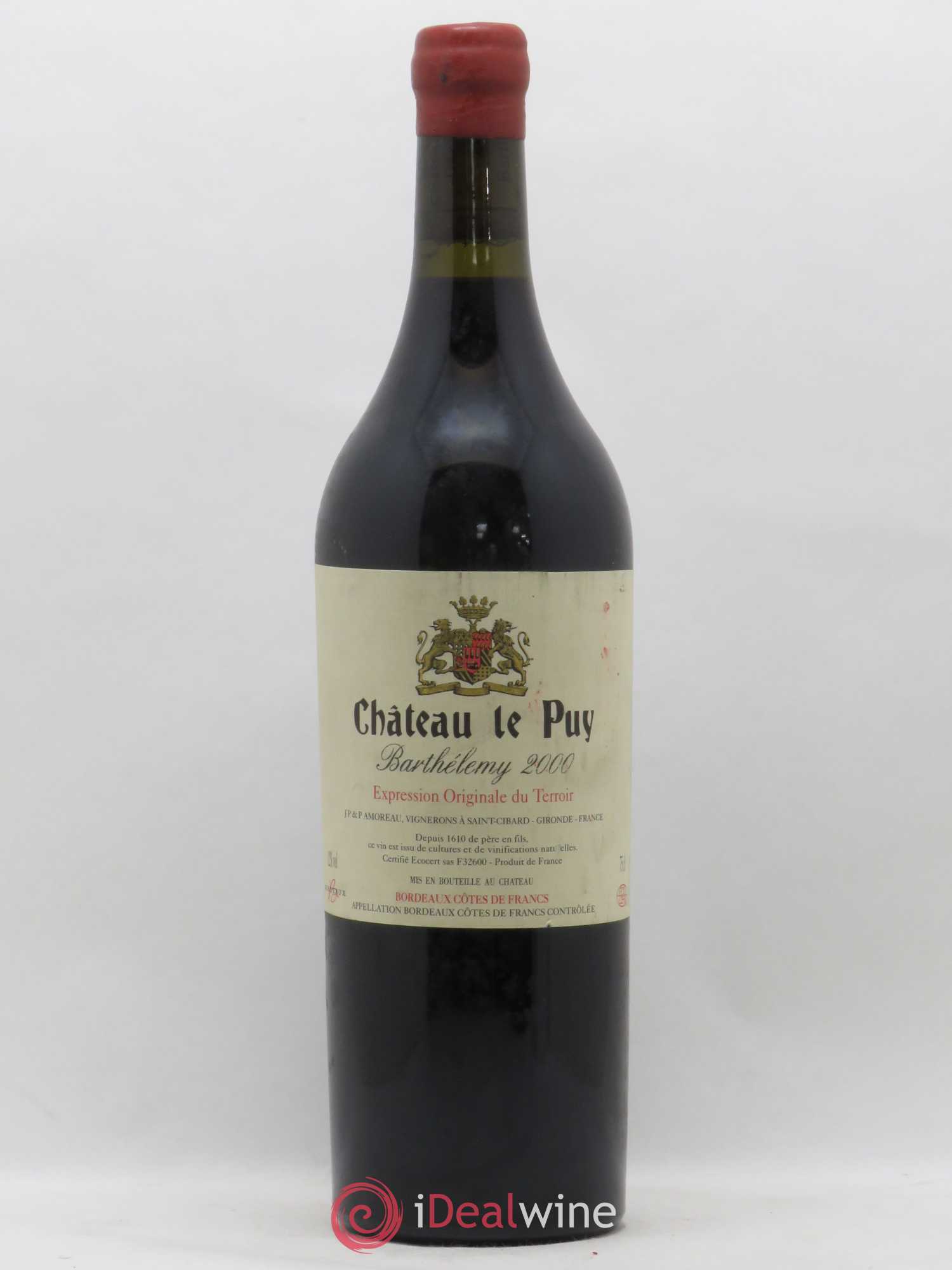 Le Puy - Cuvée Barthélemy 2000 - Lot de 1 bouteille - 0