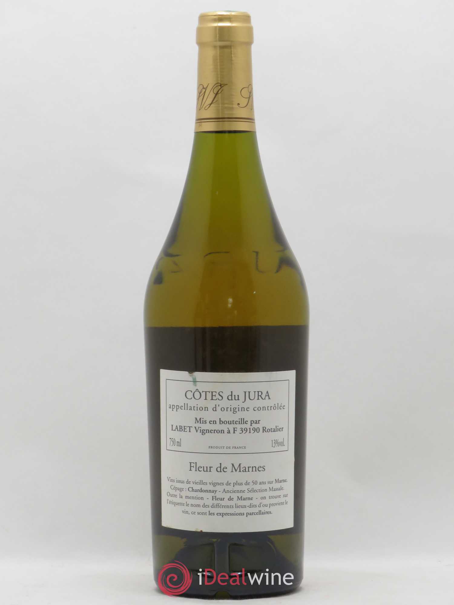 Côtes du Jura Fleur de Marne En Chalasse chardonnay Domaine Labet 2002 - Posten von 1 Flasche - 1