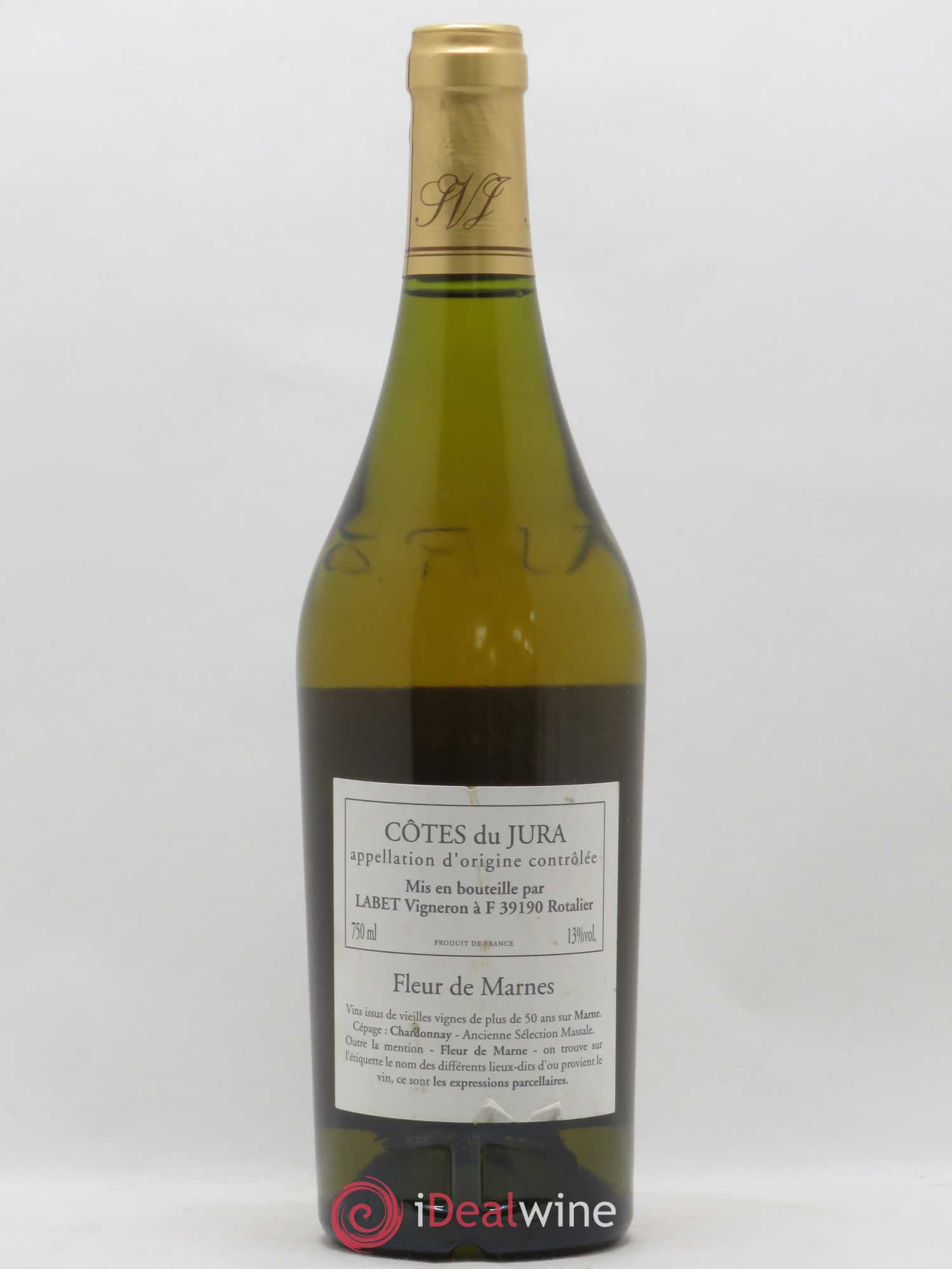 Côtes du Jura Fleur de Marne En Chalasse chardonnay Domaine Labet (sans prix de réserve) 2002 - Lot de 1 bouteille - 1