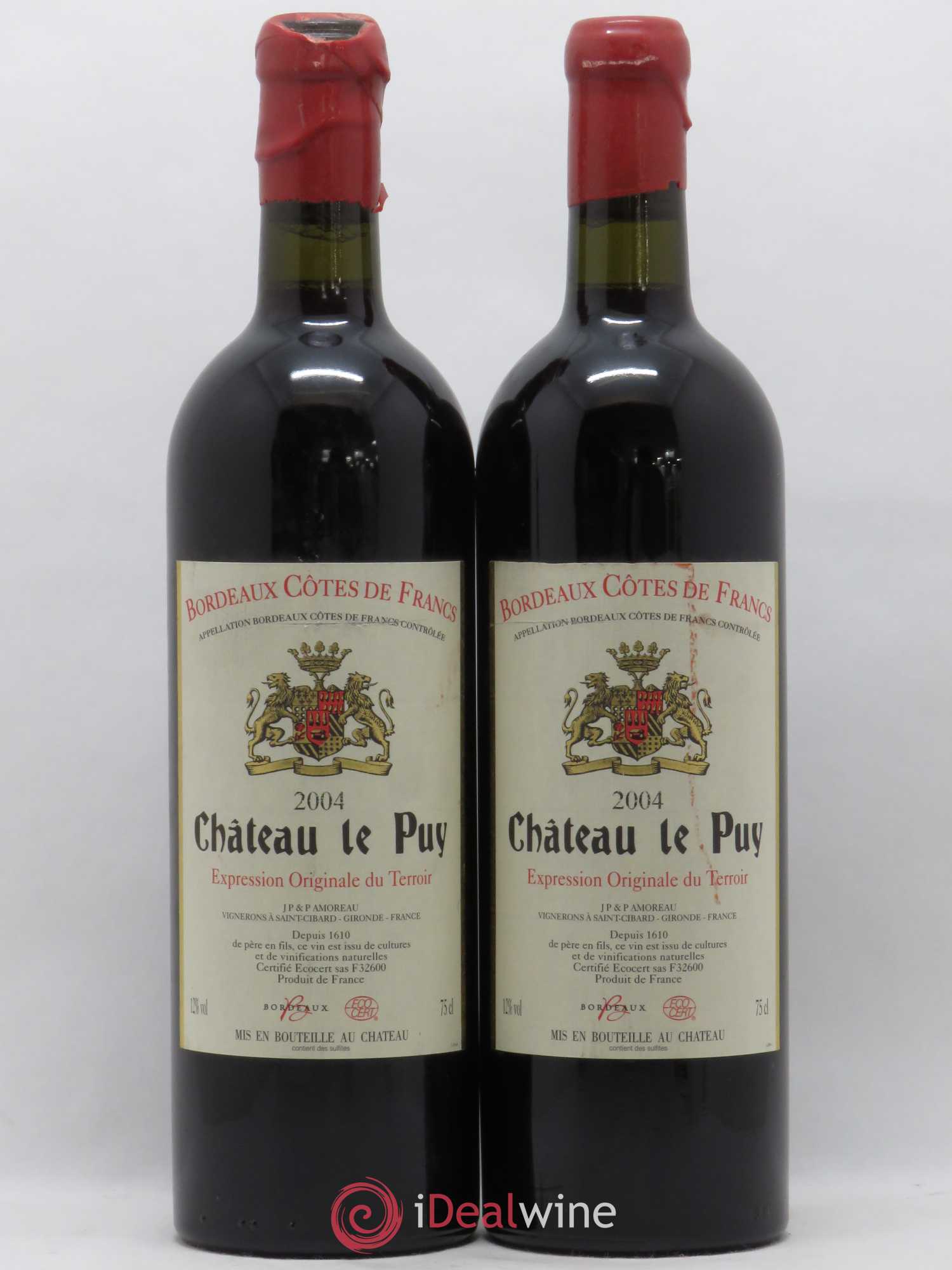 Château Le Puy 2004 - Lot de 2 bouteilles - 0