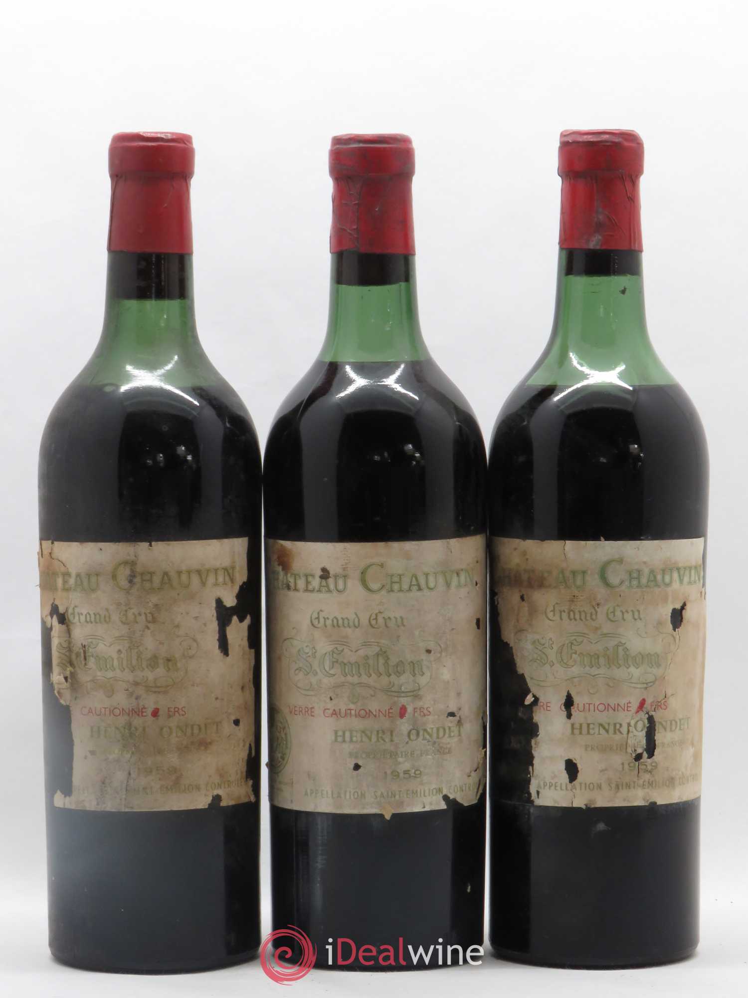 Château Chauvin Grand Cru Classé 1959 - Lot de 10 bouteilles - 2