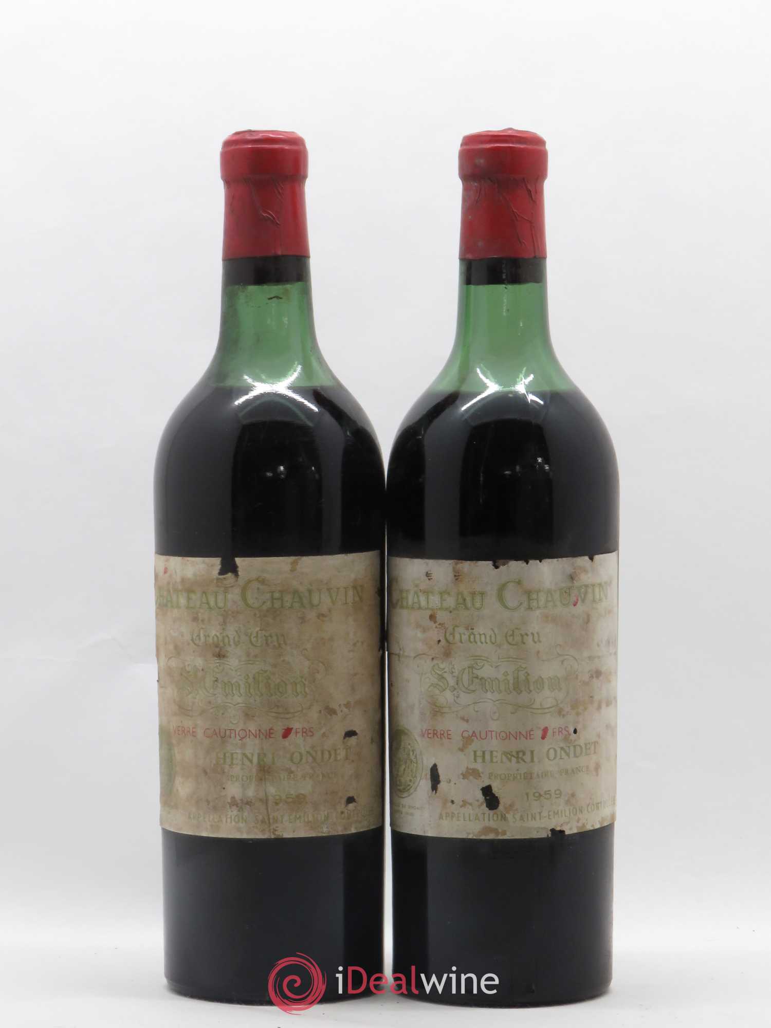 Château Chauvin Grand Cru Classé 1959 - Lot de 10 bouteilles - 3